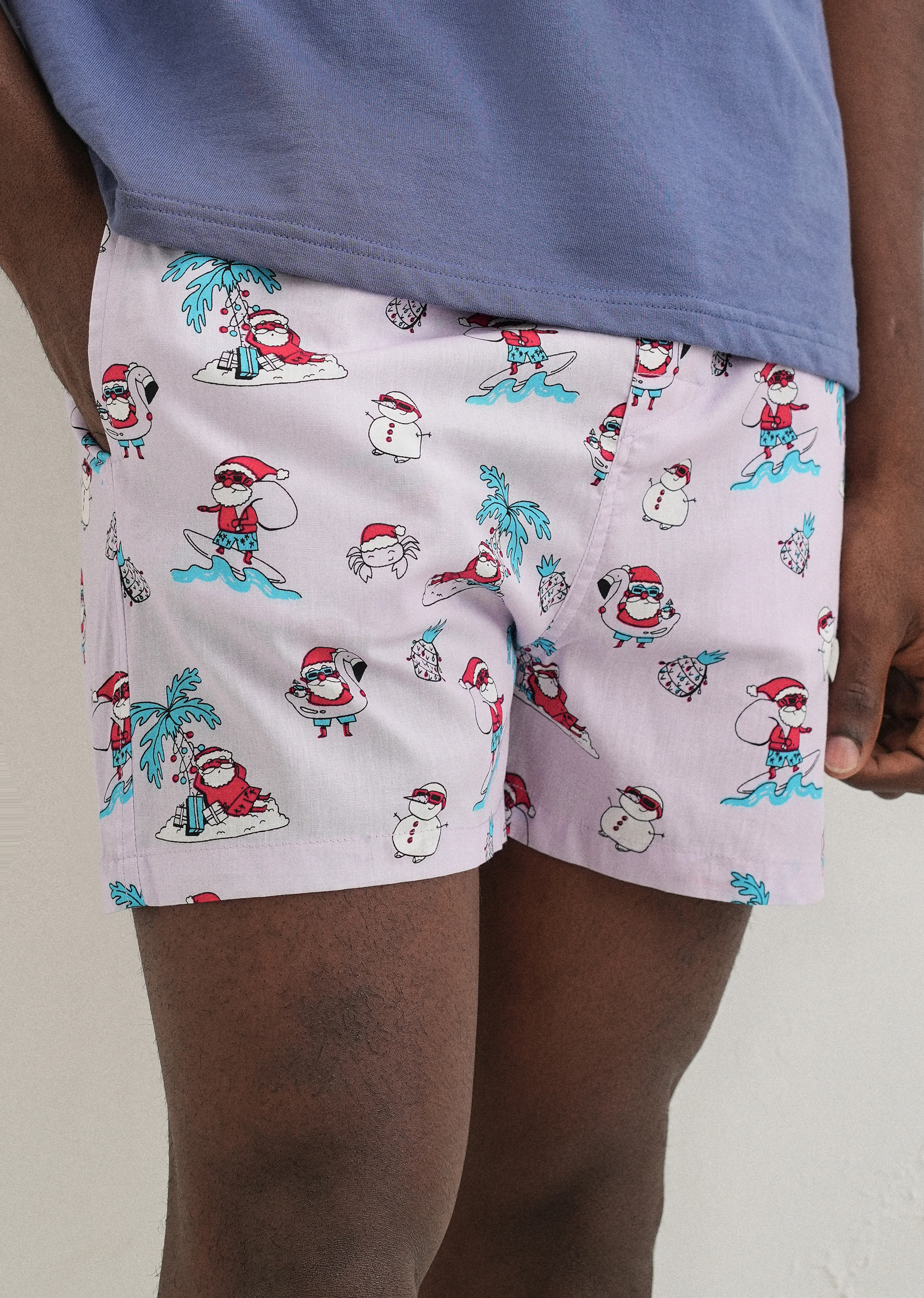 Lavender Xmas Printed Boxer - Image 7