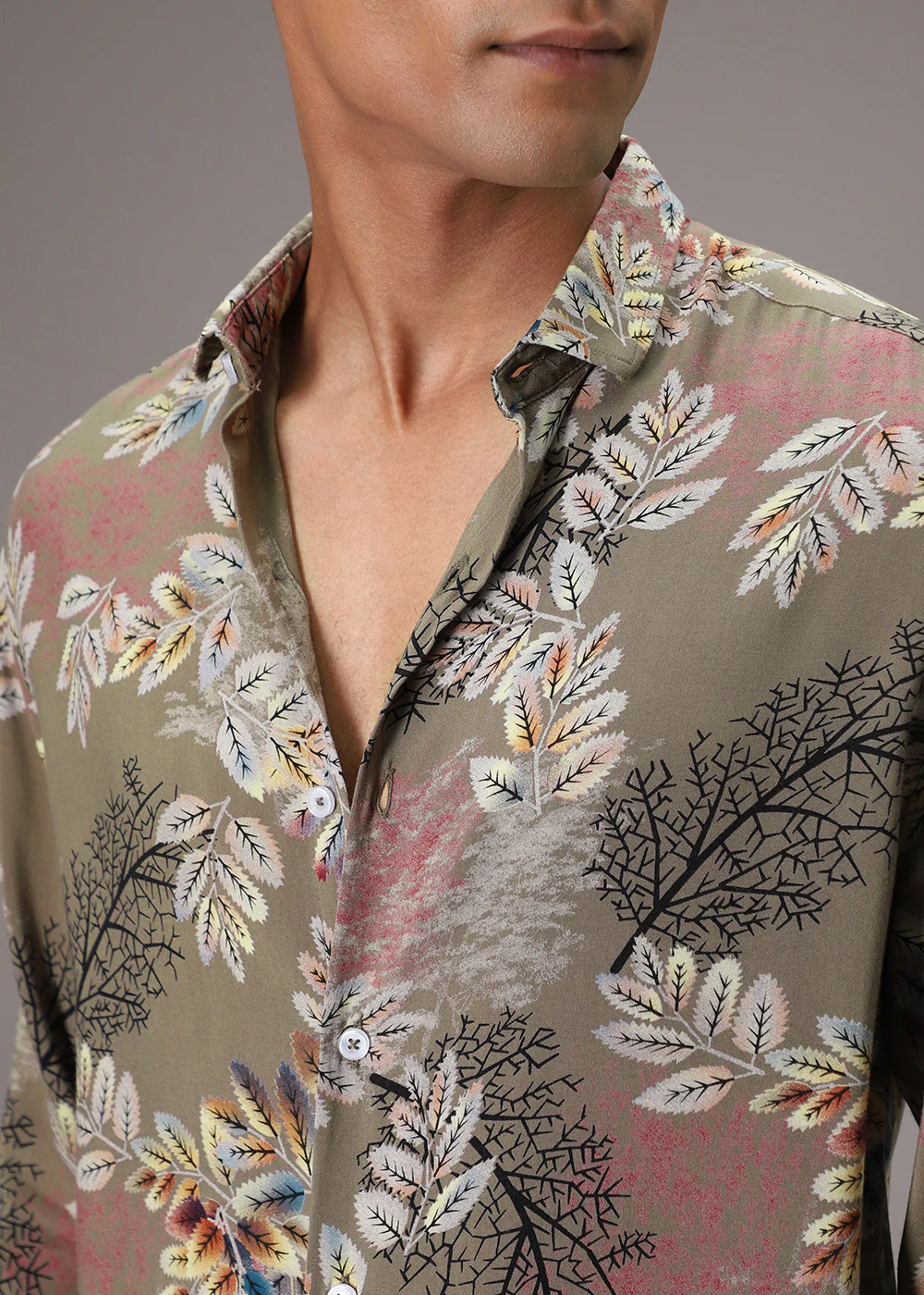 Leavescape Green Feather Shirt - Image 2