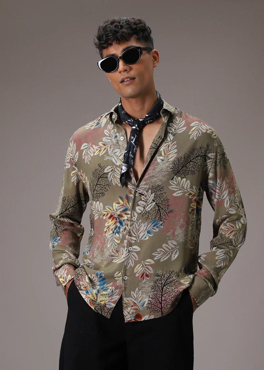 Leavescape Green Feather Shirt - Image 3