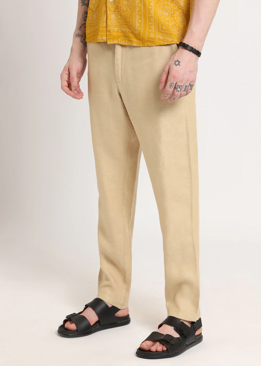 Light Beige Linen Pant - Image 3