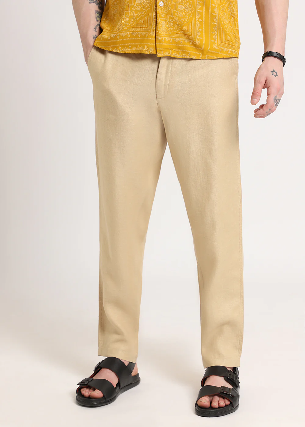 Light Beige Linen Pant - Image 7