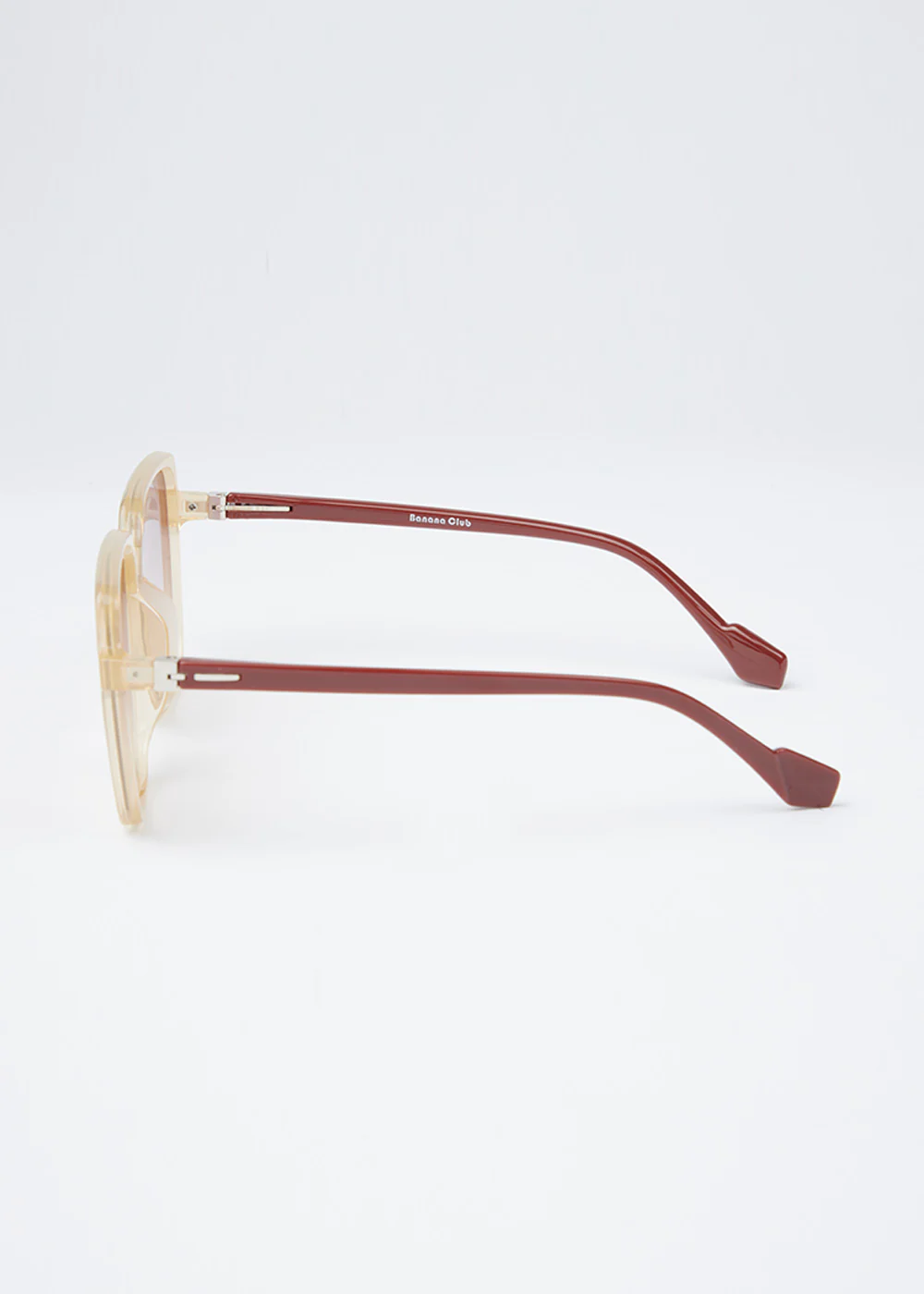 Light Beige Unisex Square sunglasses - Image 5