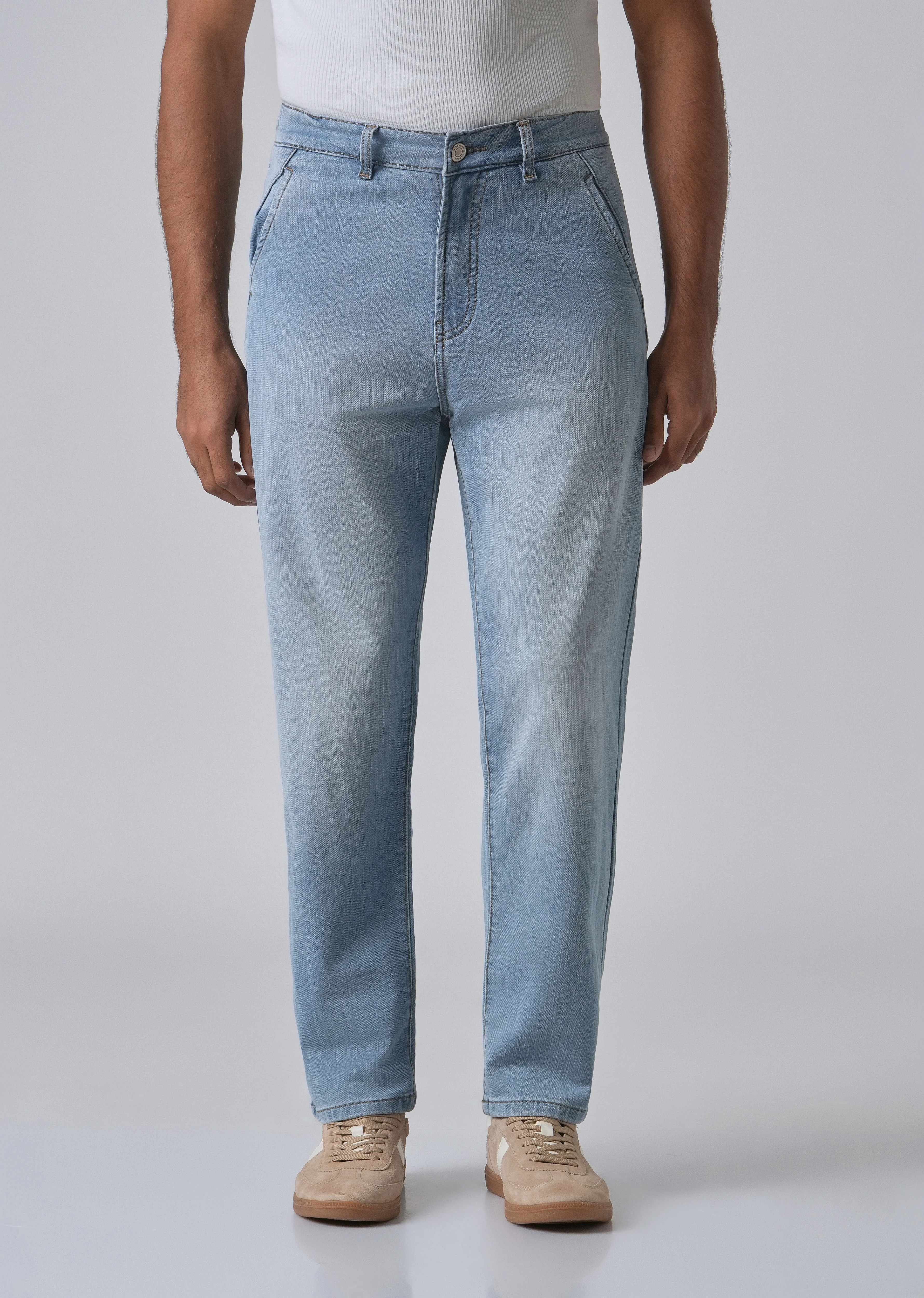 Light Blue Fade Regular Fit Denim - Image 3