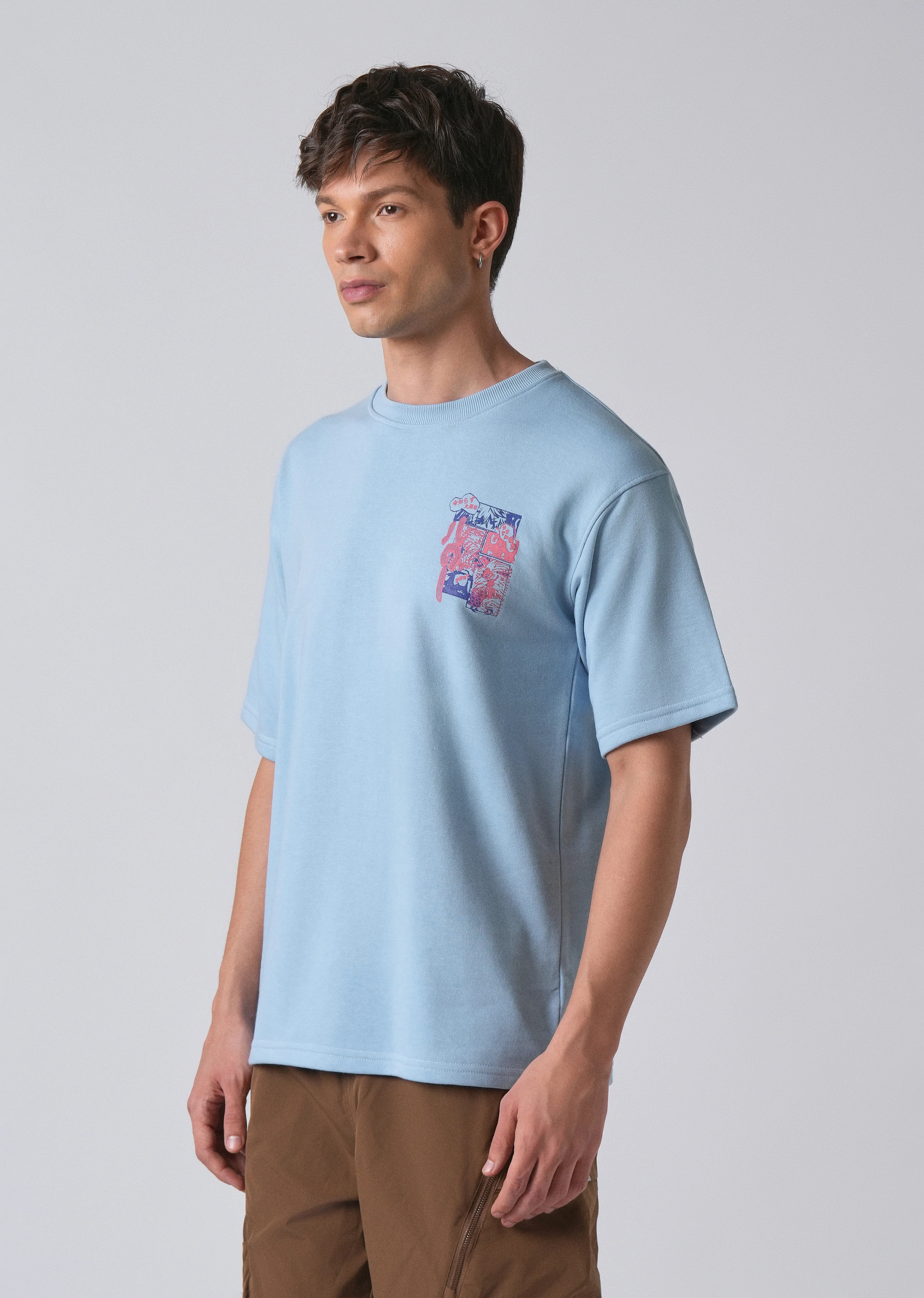 Light Blue Oversized T-shirt - Image 4