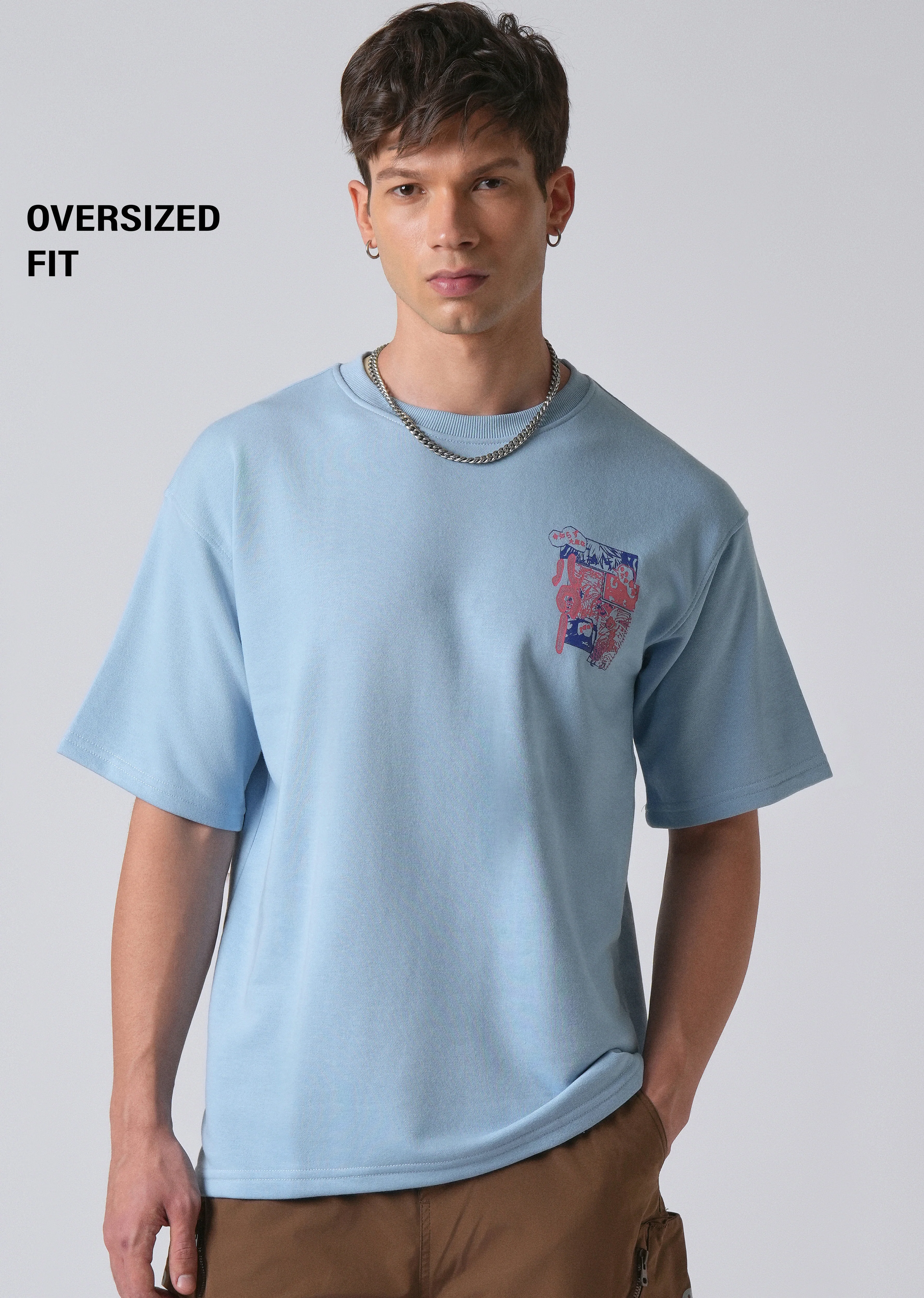 Light Blue Oversized T-shirt - Image 7