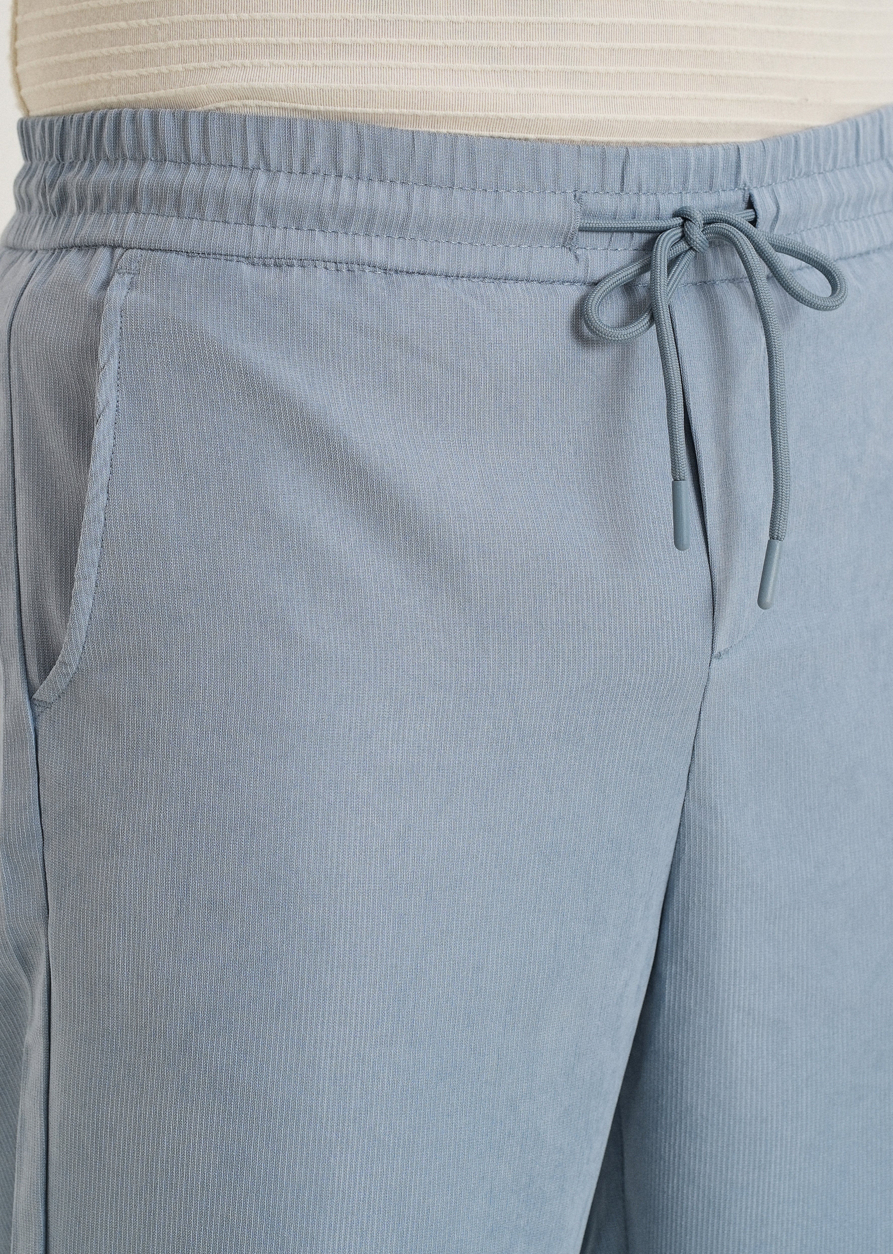 Light Blue Pin Stripe Corduroy Pant - Image 5