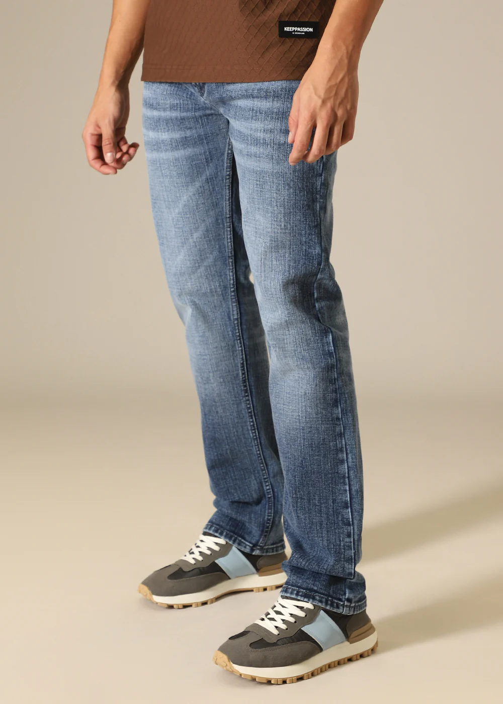 Light Blue Regular Fit Denim - Image 3