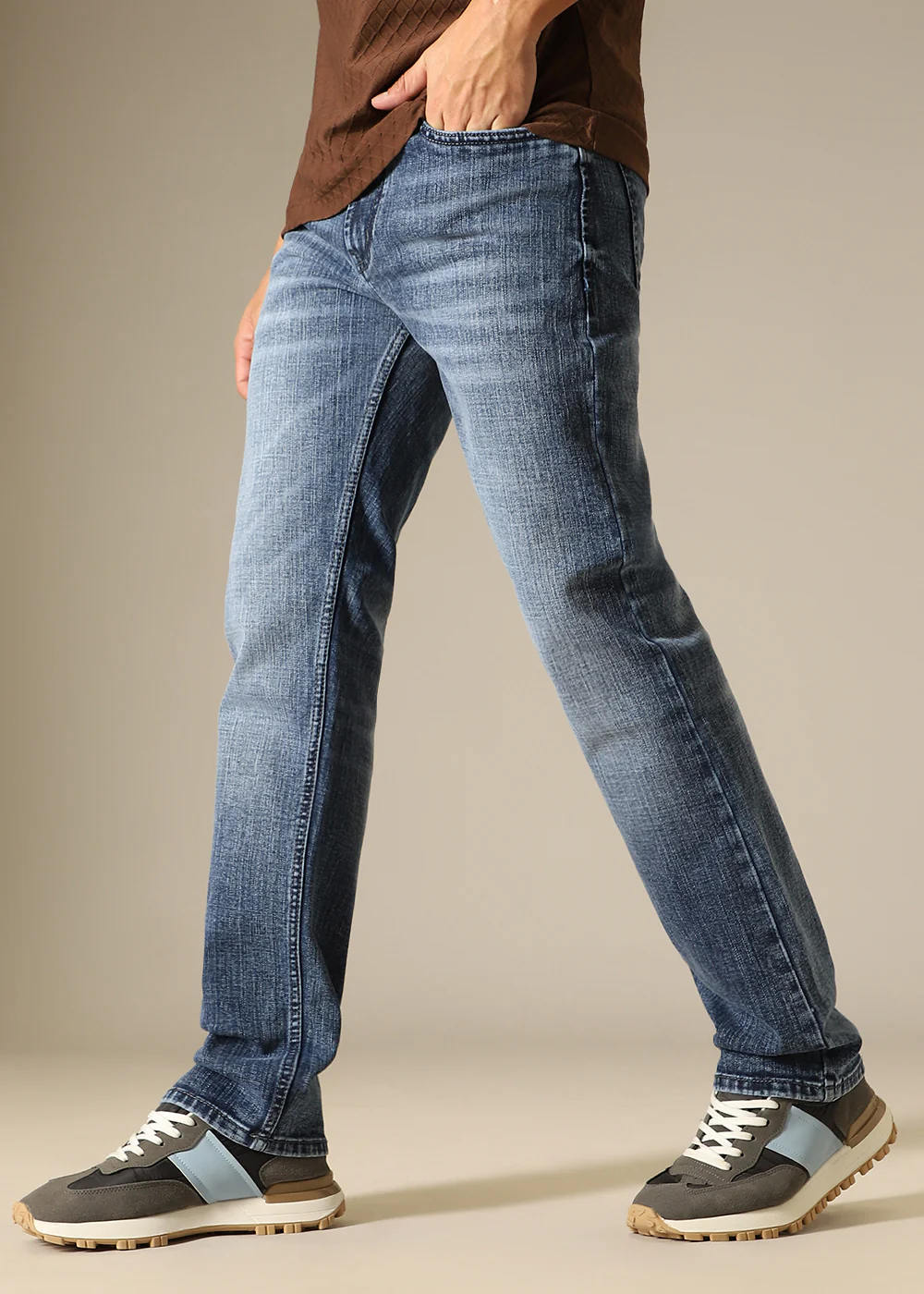 Light Blue Regular Fit Denim - Image 6