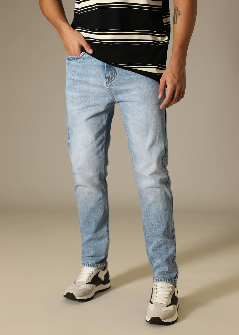 Light Blue Relaxed Fit Denim - Image 8