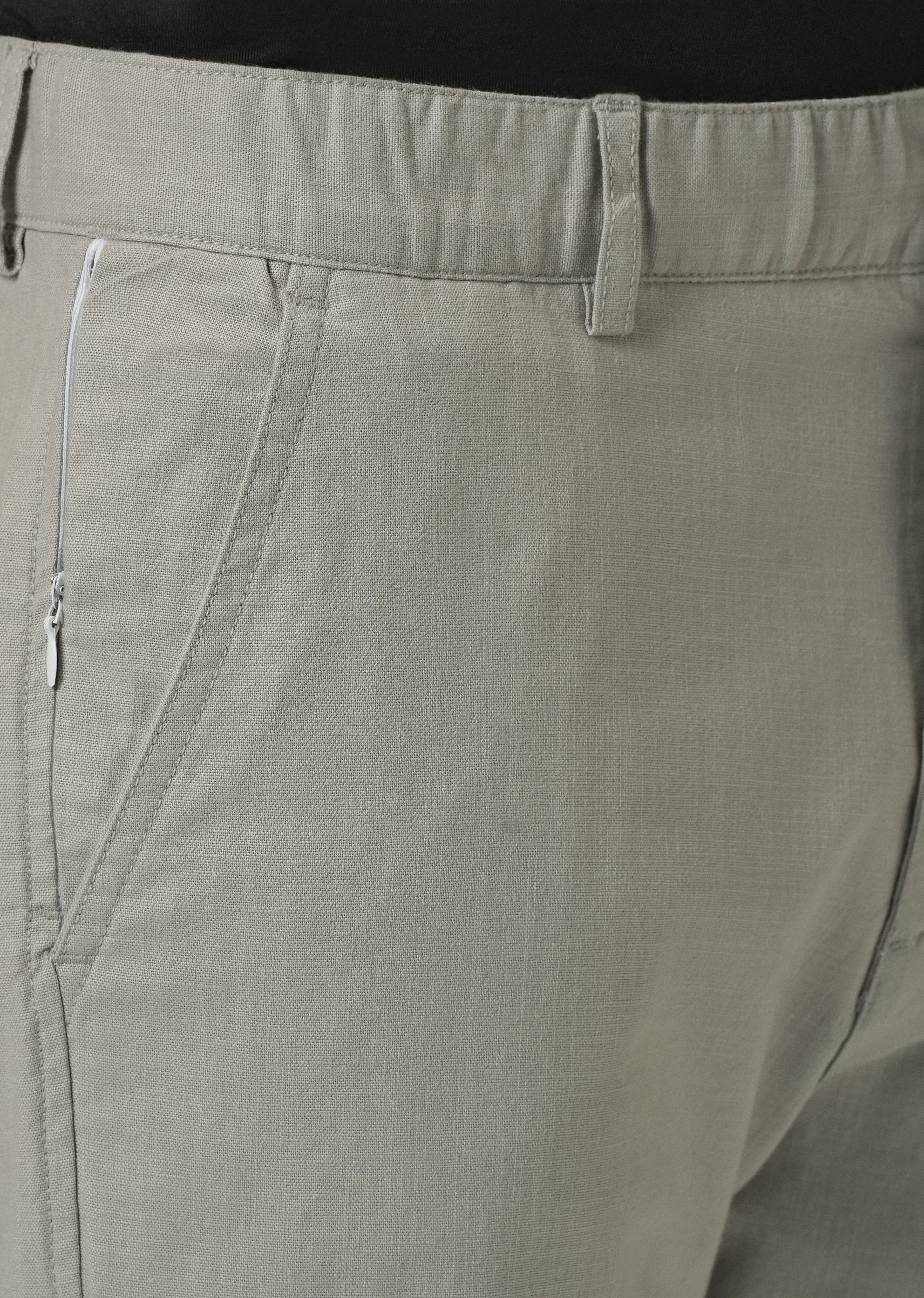 Light Grey Cotton Trouser - Image 5