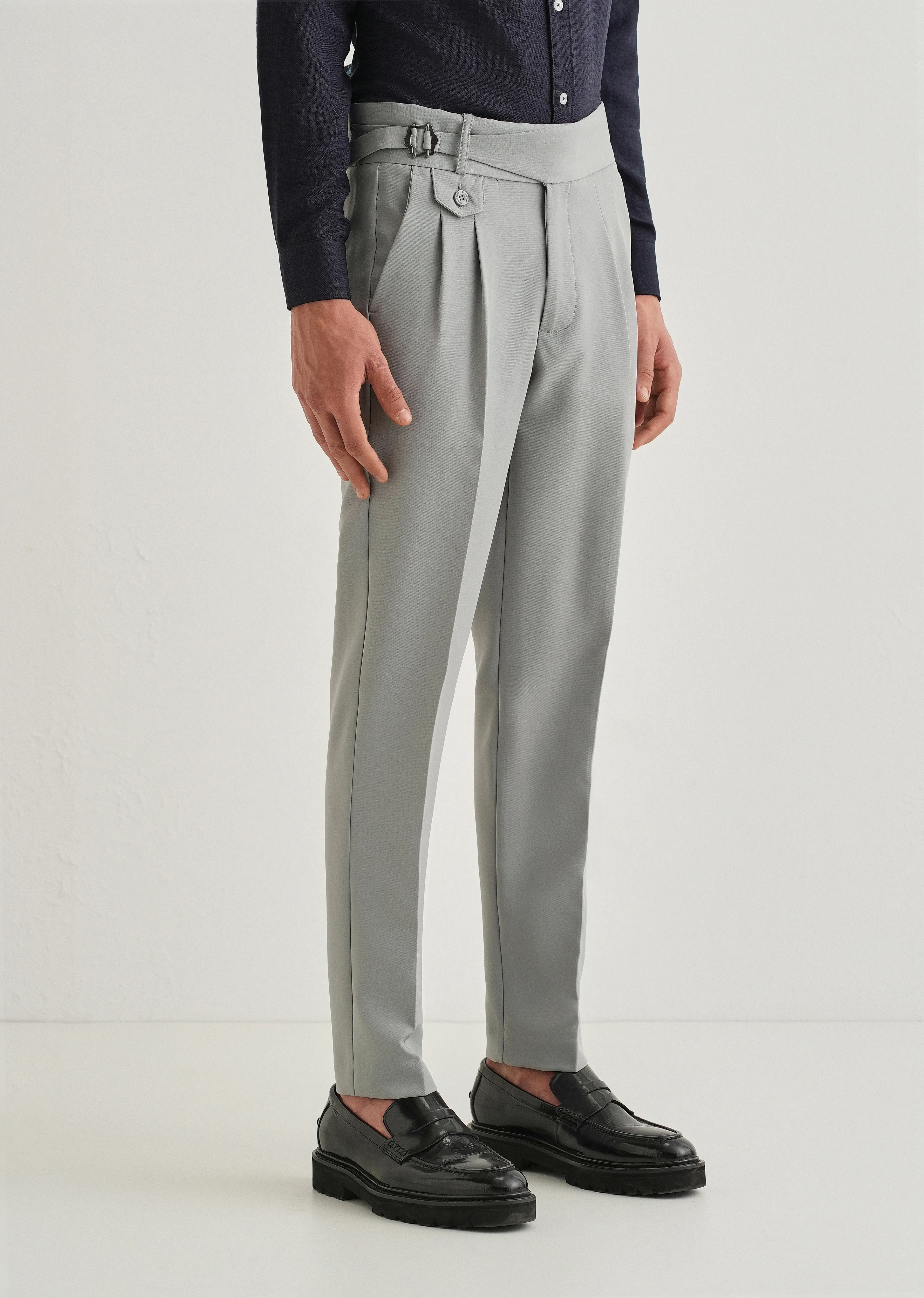 Light Grey Gurkha Pant - Image 4