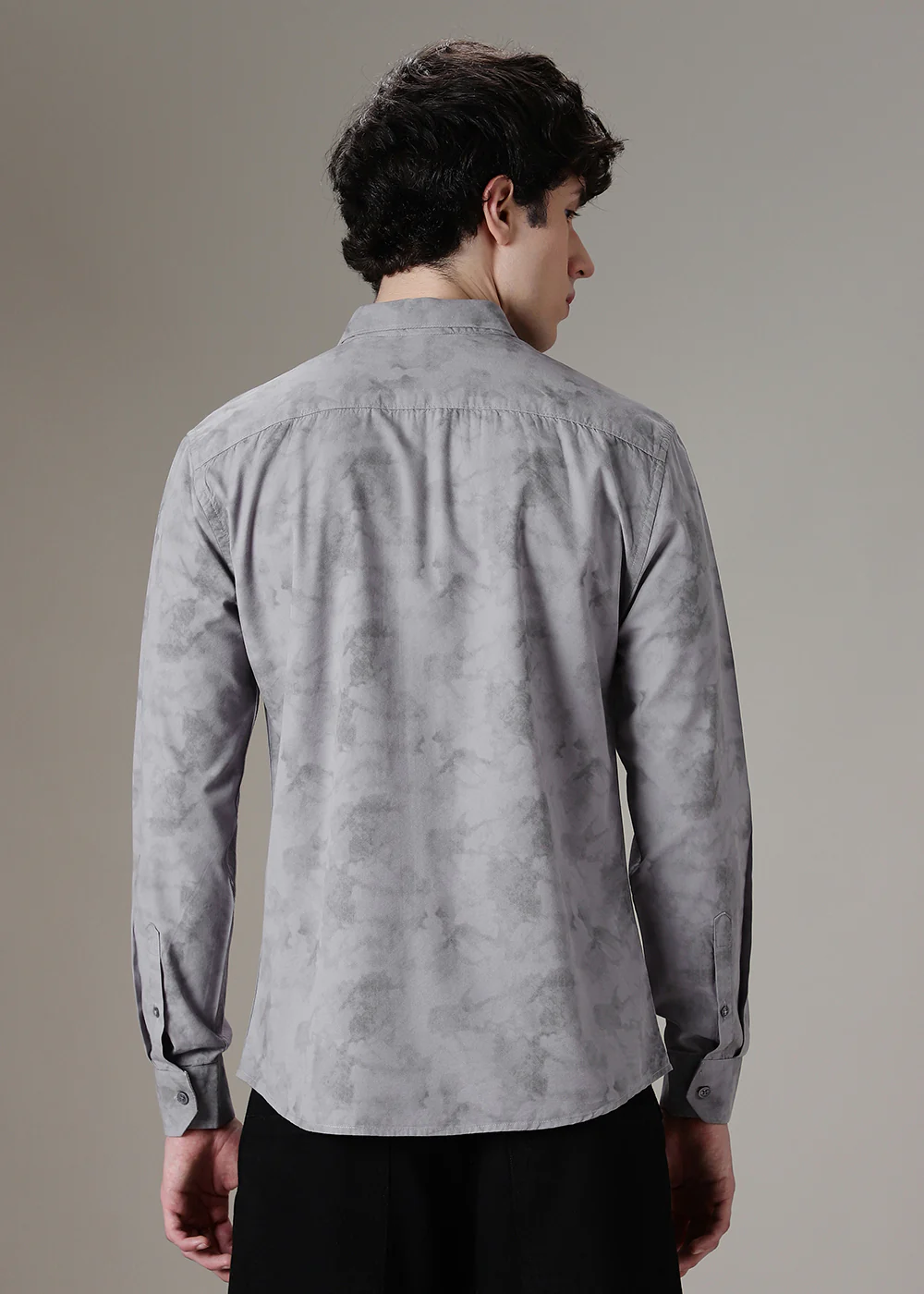 Light Grey Printed Shirt - Image 4