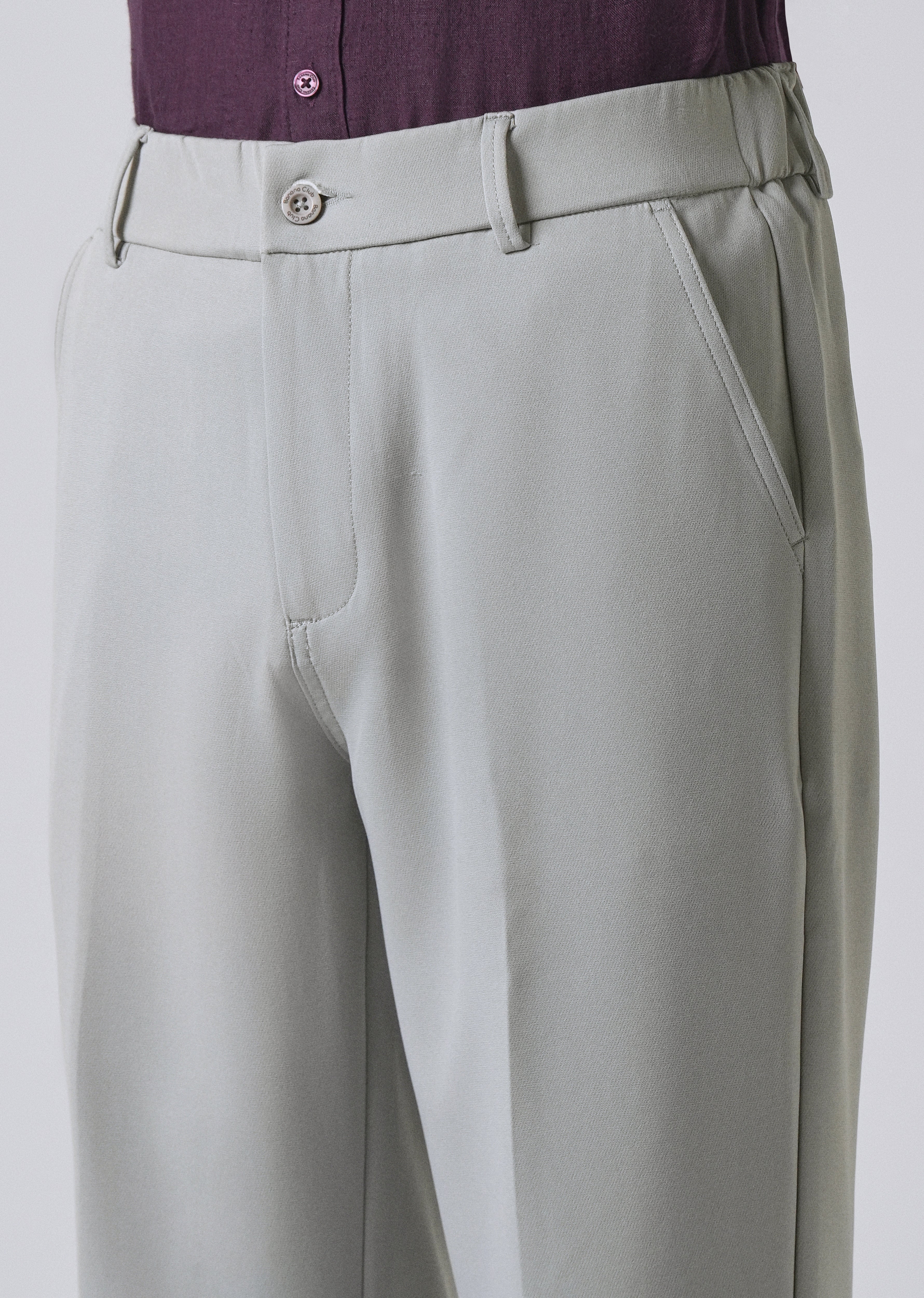 Light Grey Relaxed Fit Trousers - Image 5