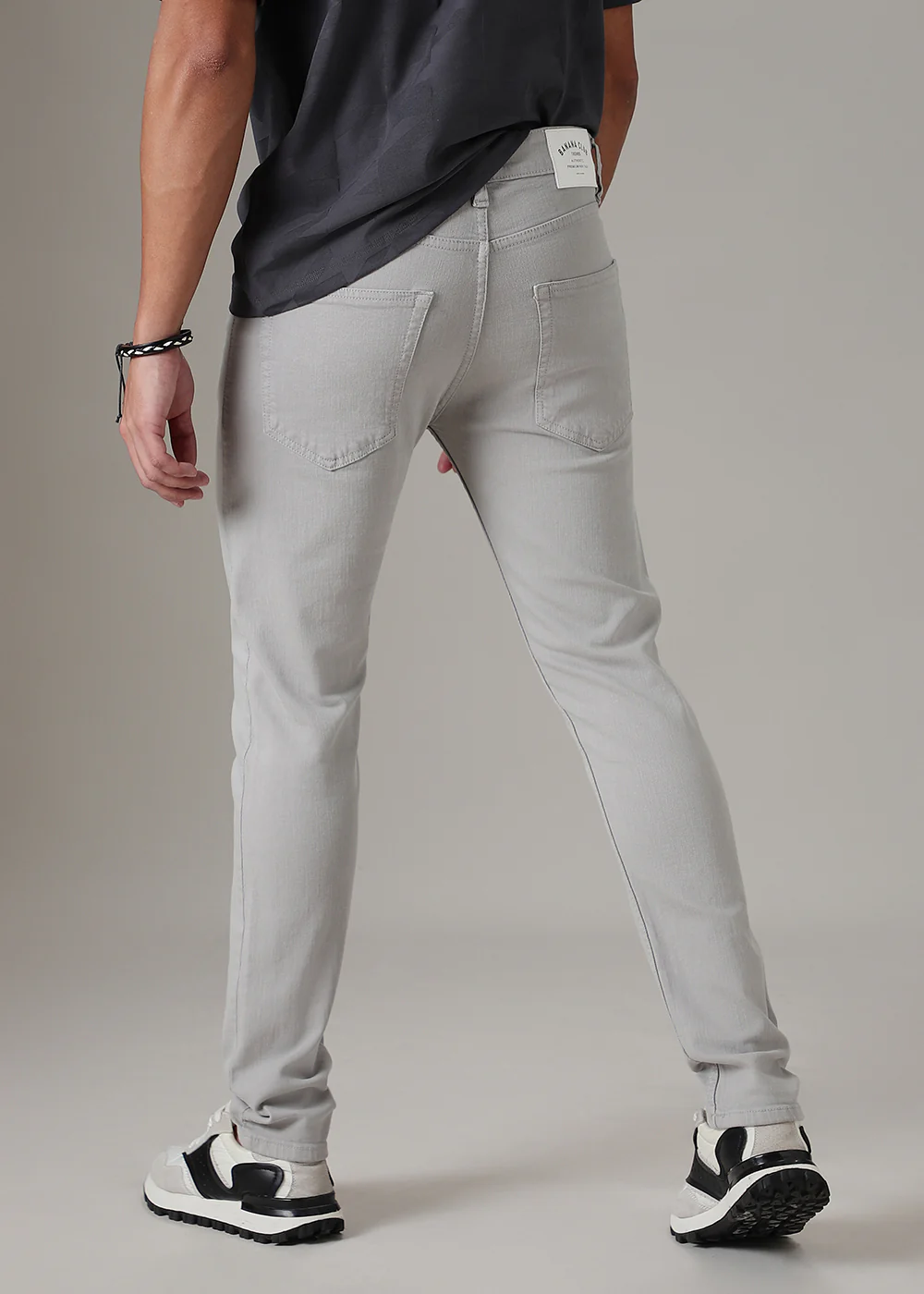 Light Grey Slim Fit Denim - Image 4