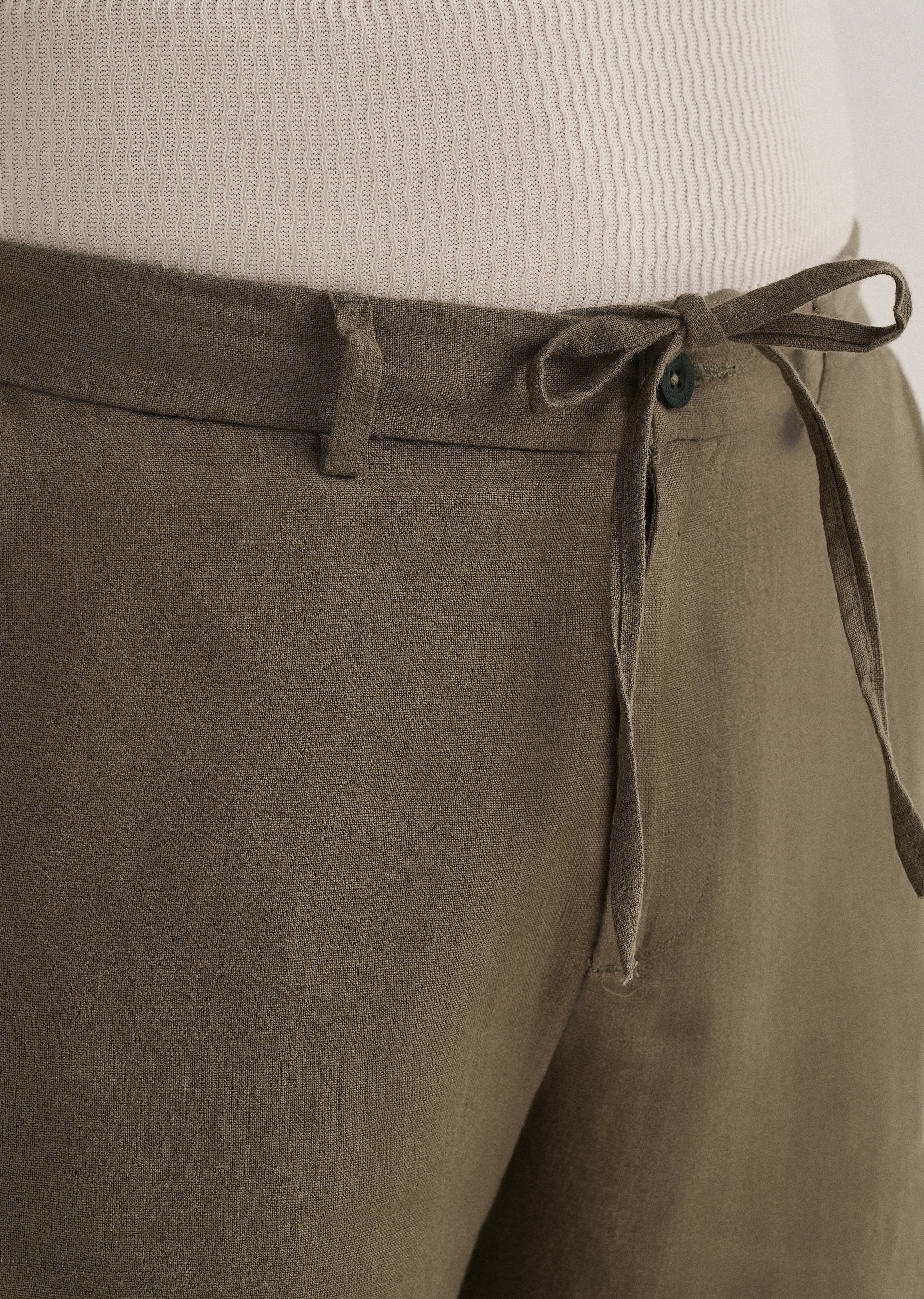 Light Olive Linen Pant - Image 5