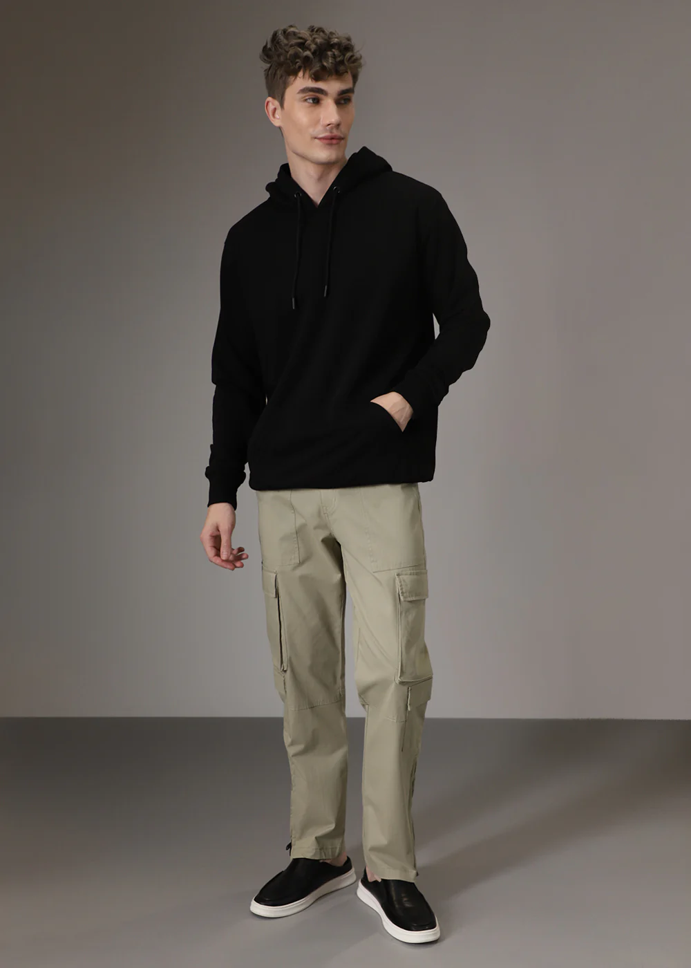 Light Olive Zipper Cargo Pant - Image 7