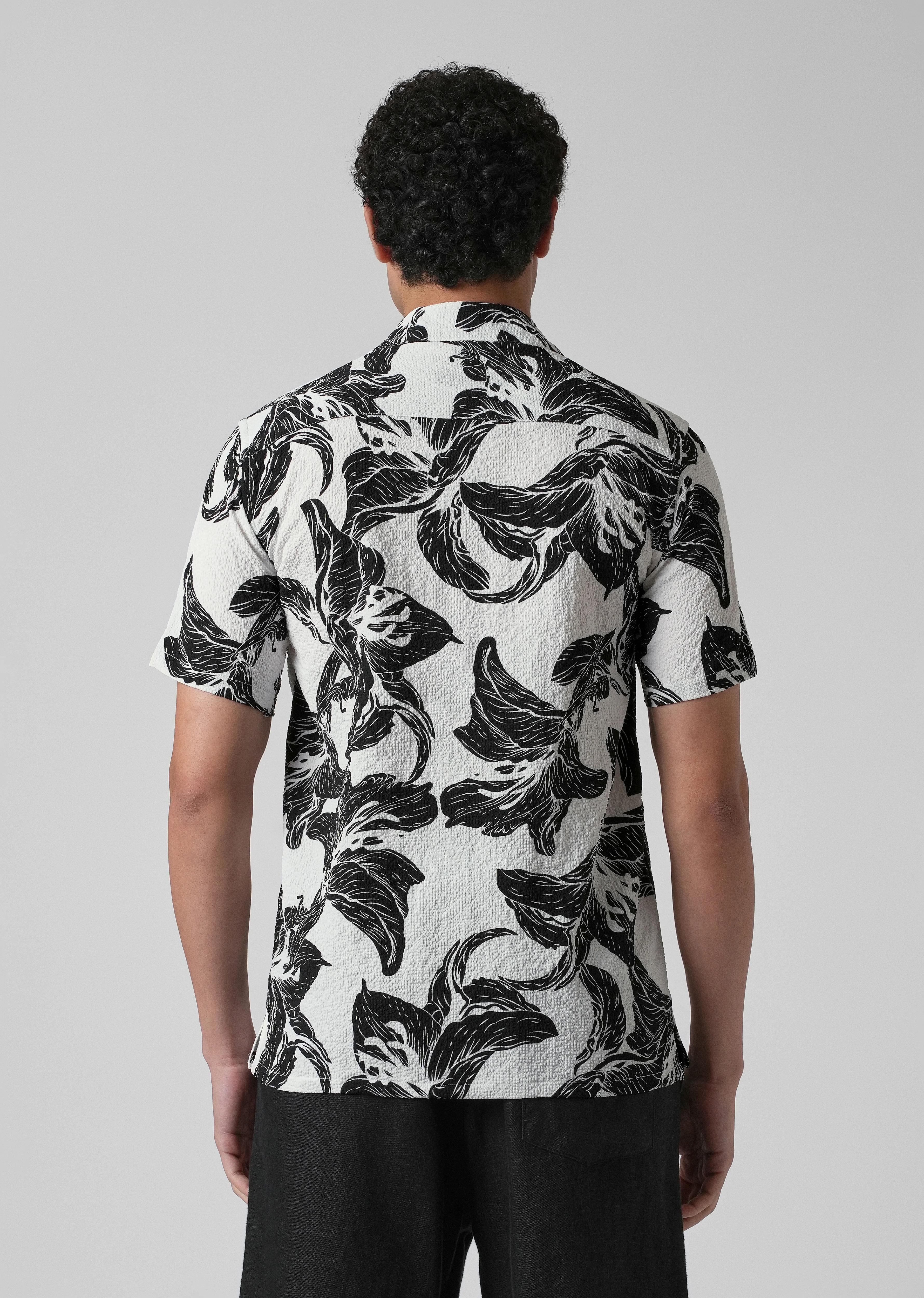 Lily Print Popcorn Shirt - Image 2