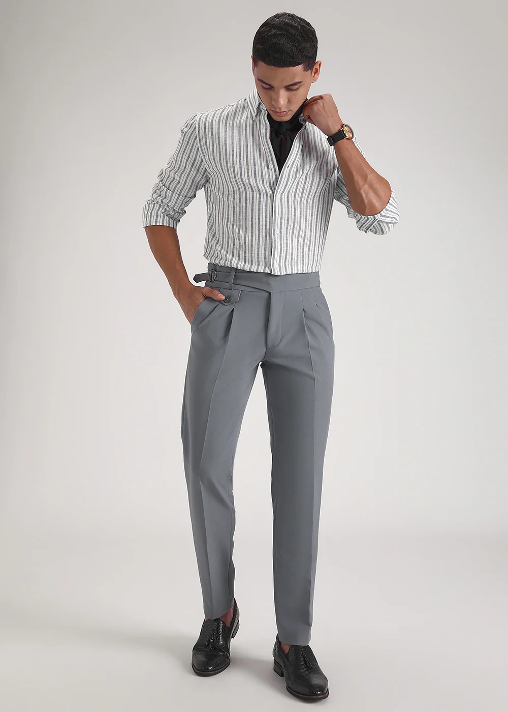 Malone Grey Gurkha Pant - Image 6