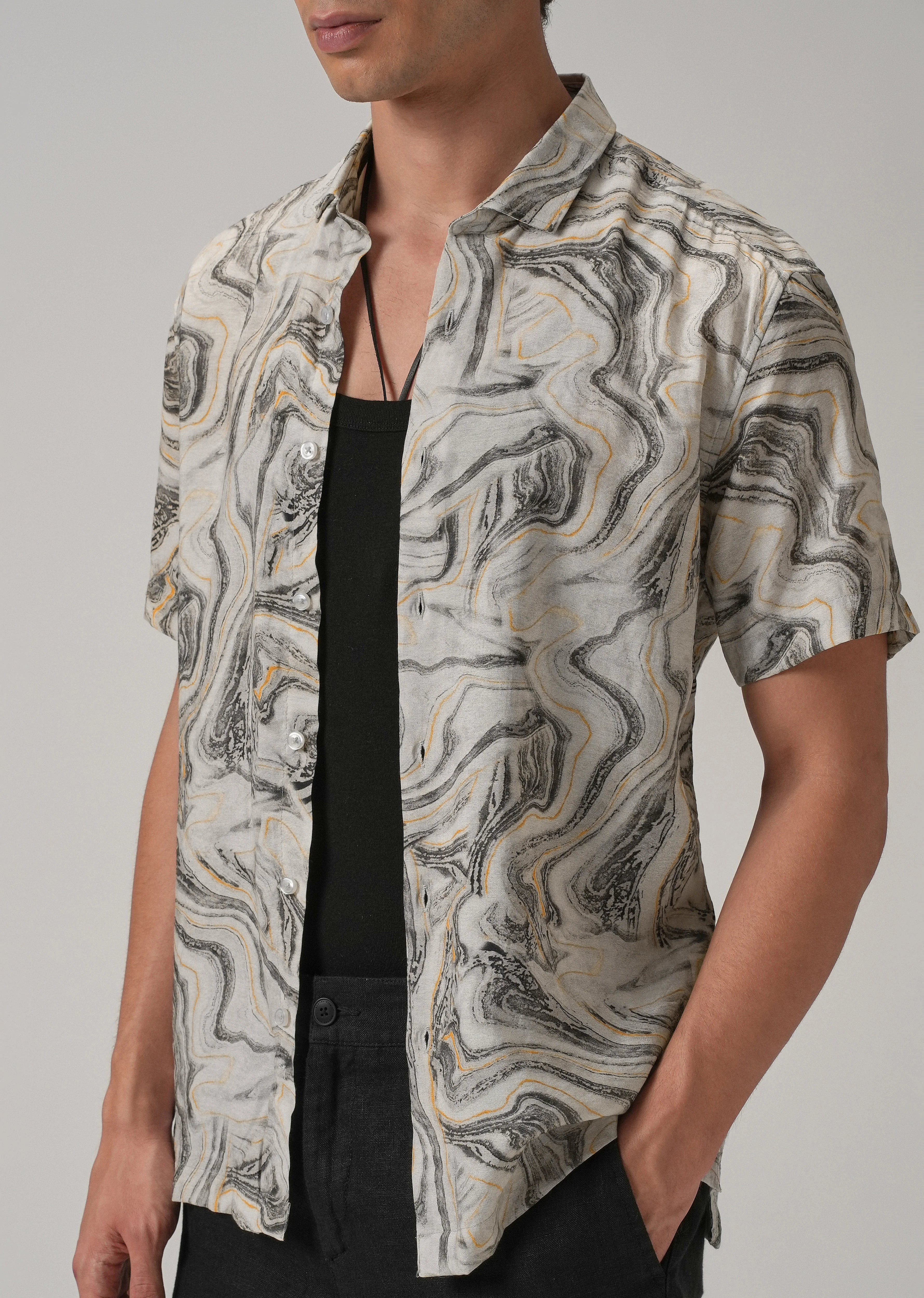 Marble Mirage Printed Shirt - Image 7