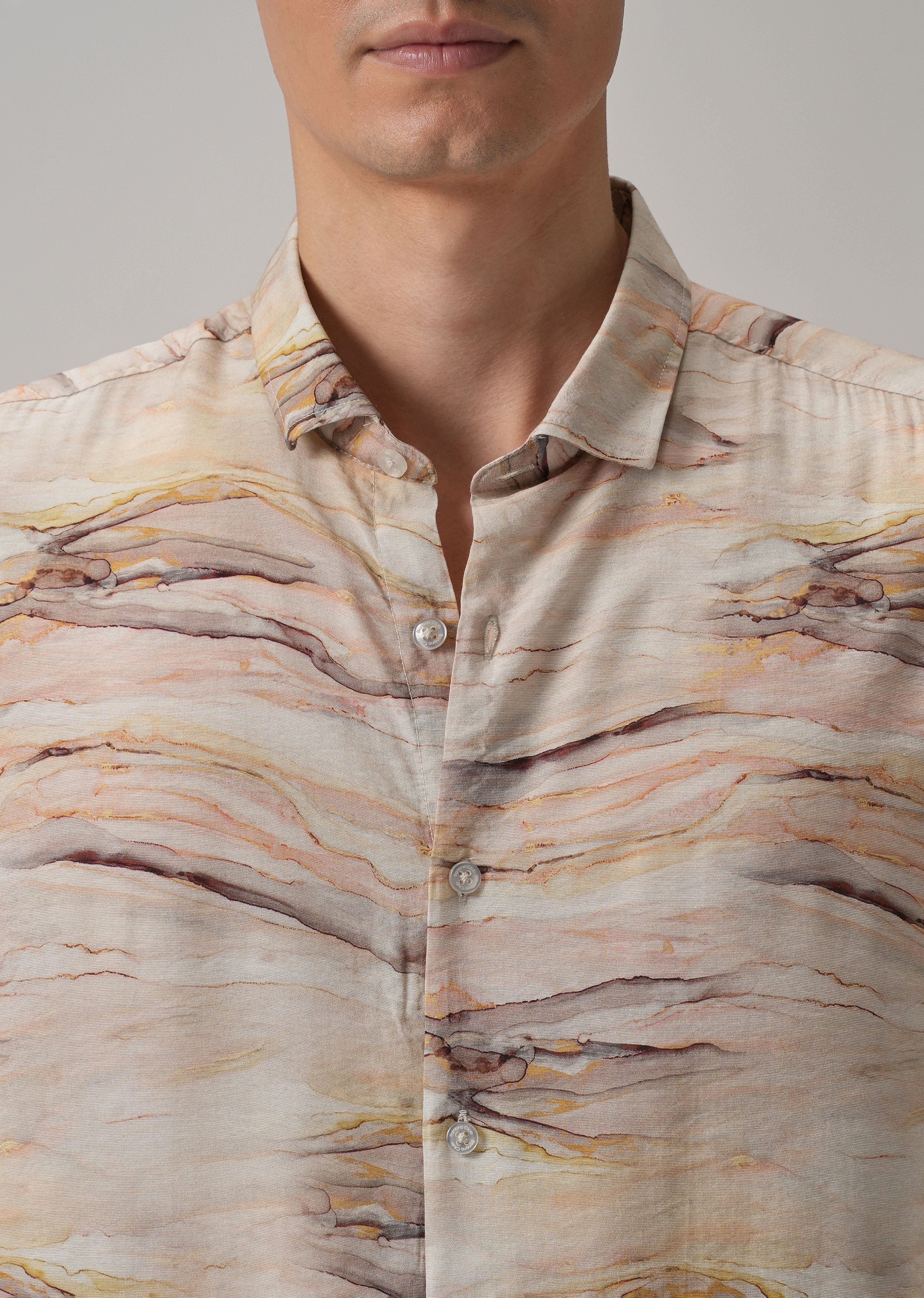 Marble Wash Printed Shirt - Image 5