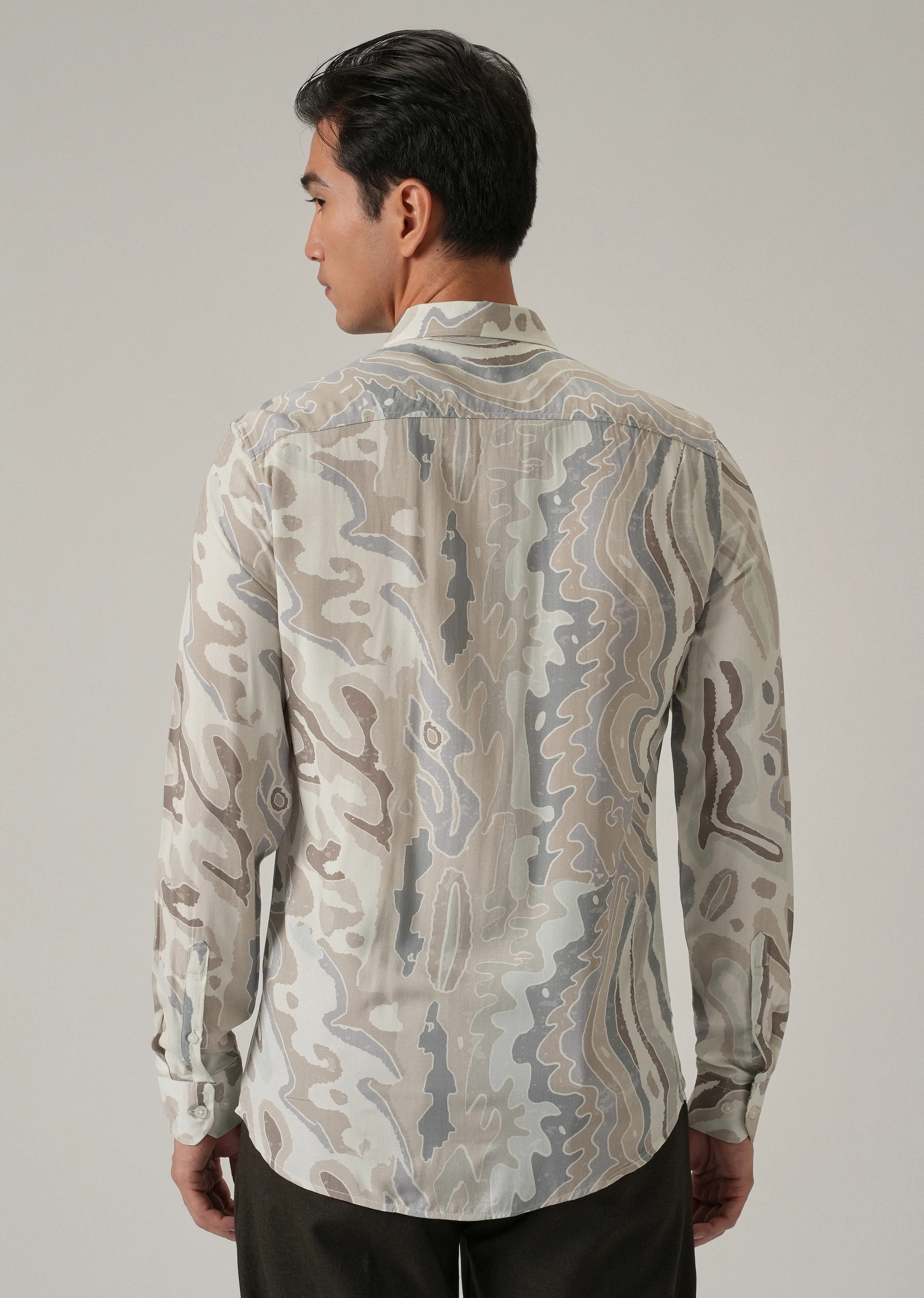Marbled Print Shirt - Image 2