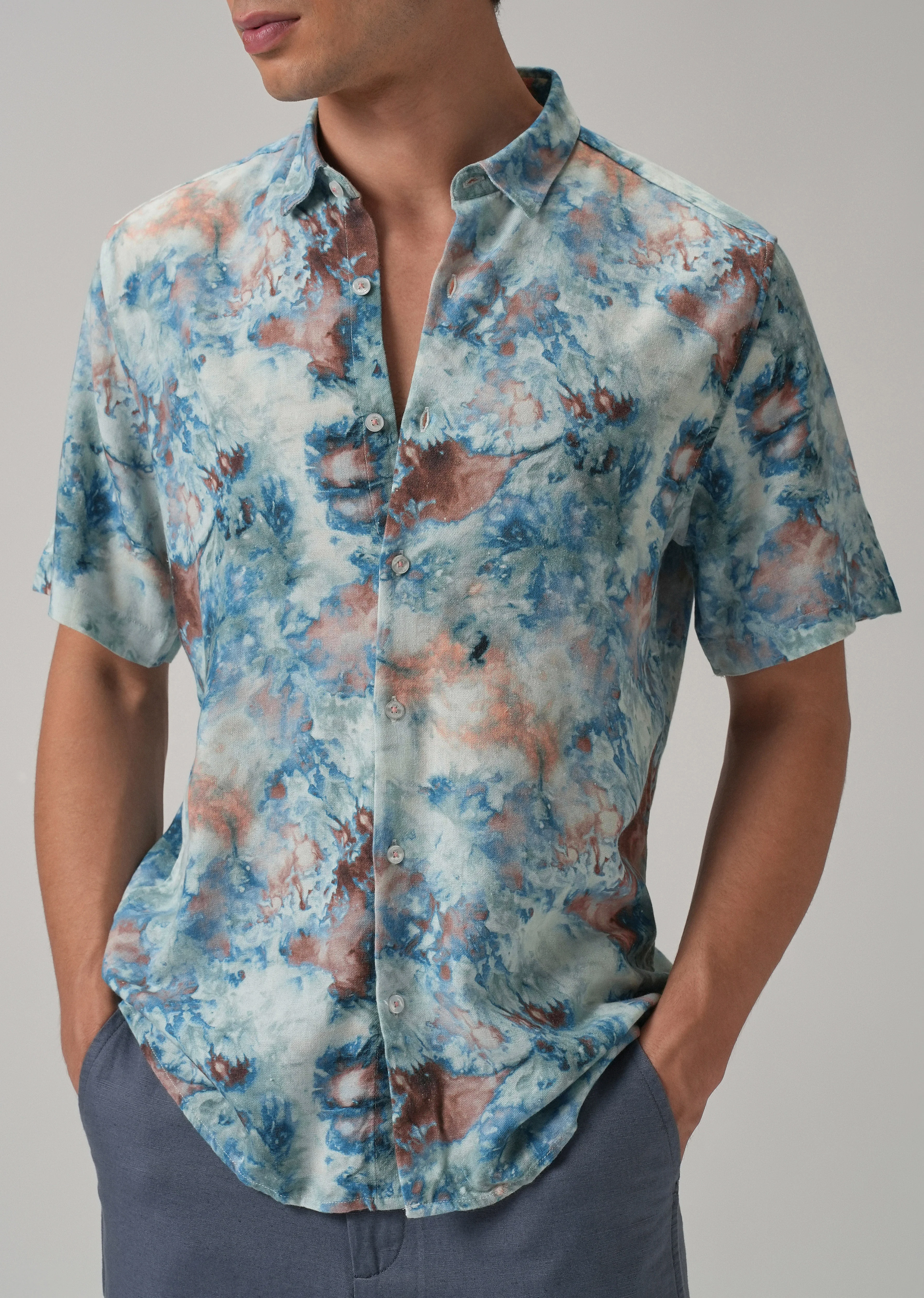 Marbleized Half Sleeve shirt - Image 7