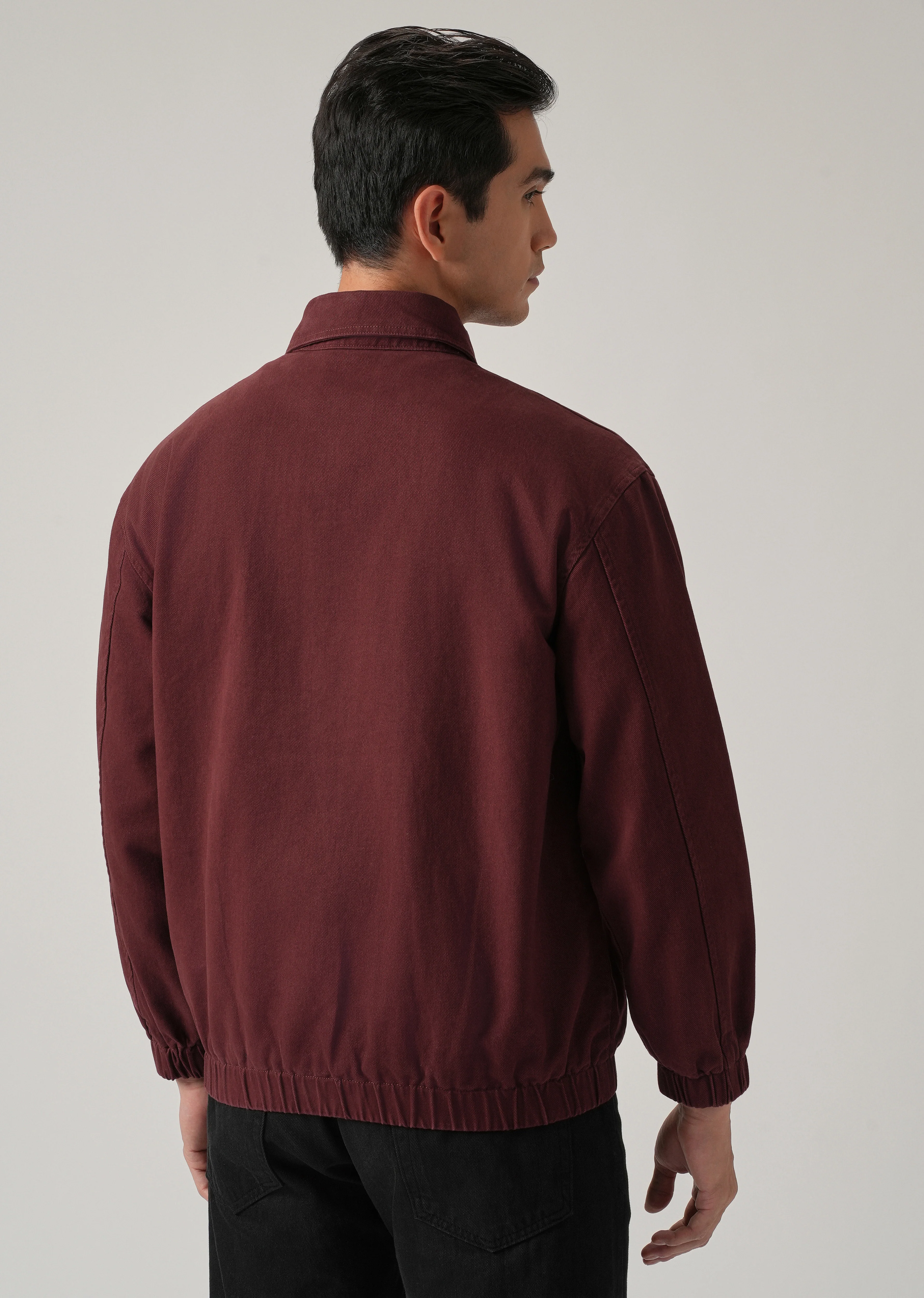 Maroon Zip-Up Jacket - Image 2