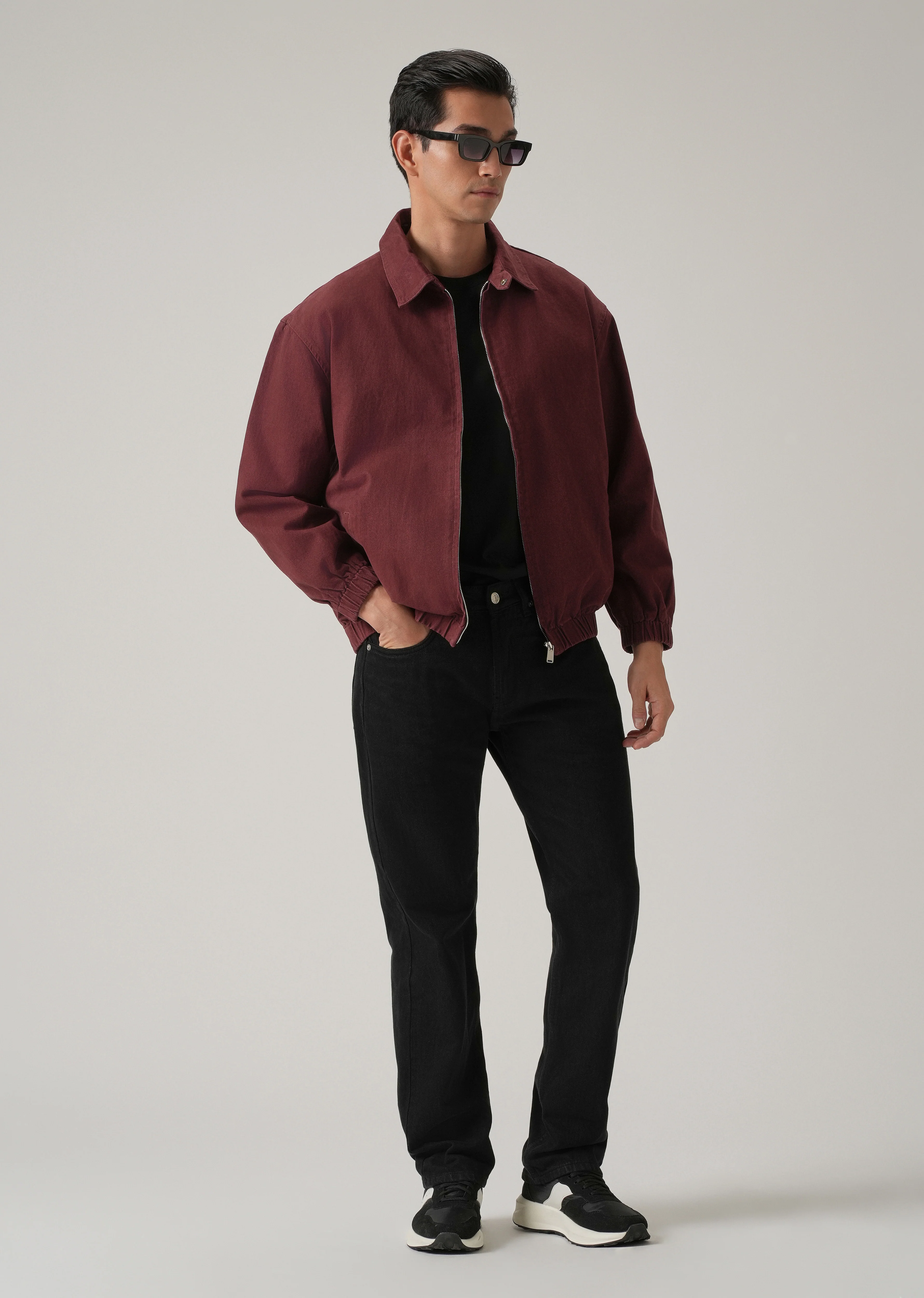 Maroon Zip-Up Jacket - Image 6