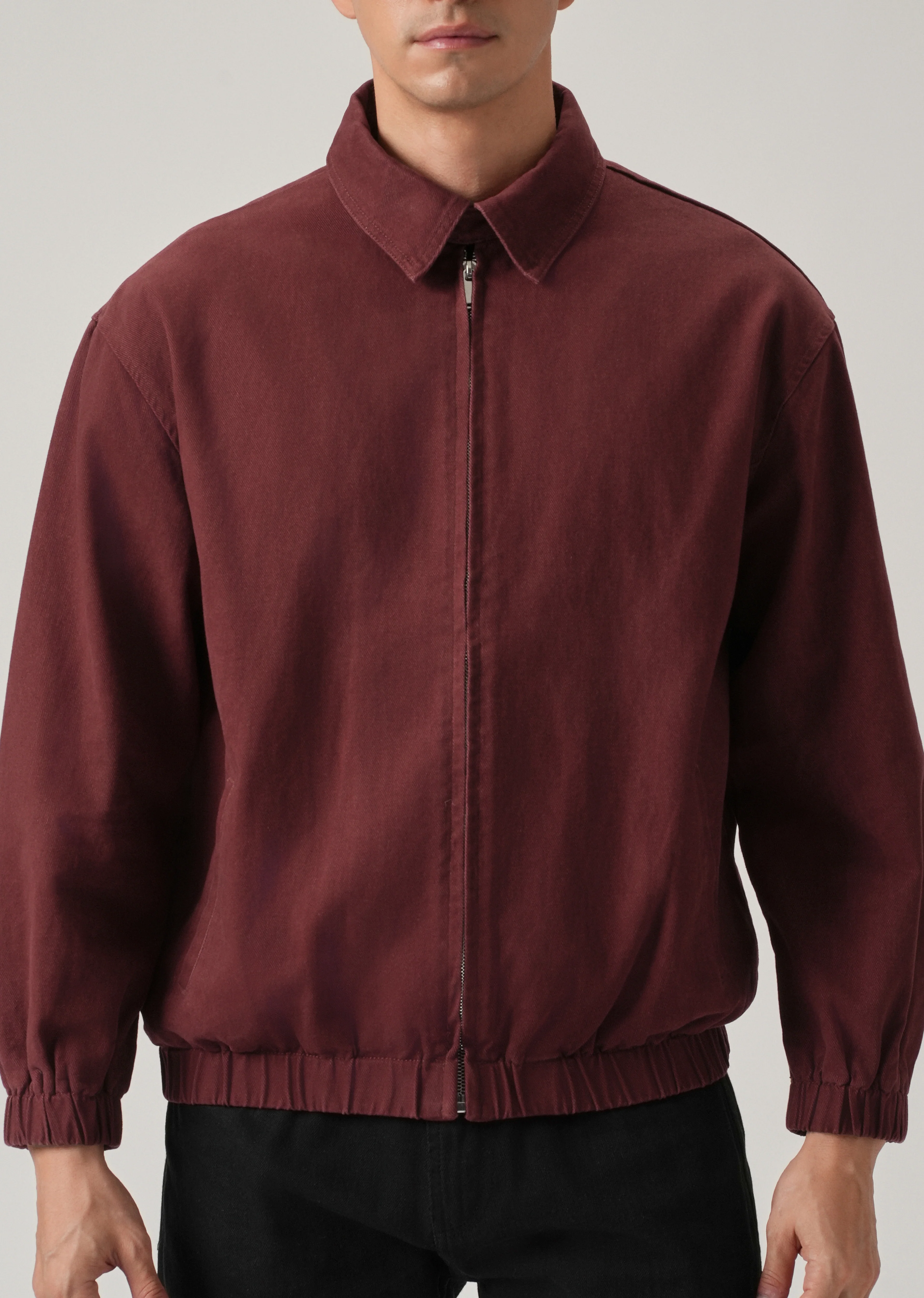 Maroon Zip-Up Jacket - Image 7
