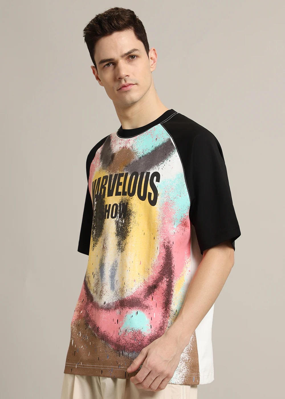 Marvellous Raglan Sleeve Oversized T-shirt - Image 3