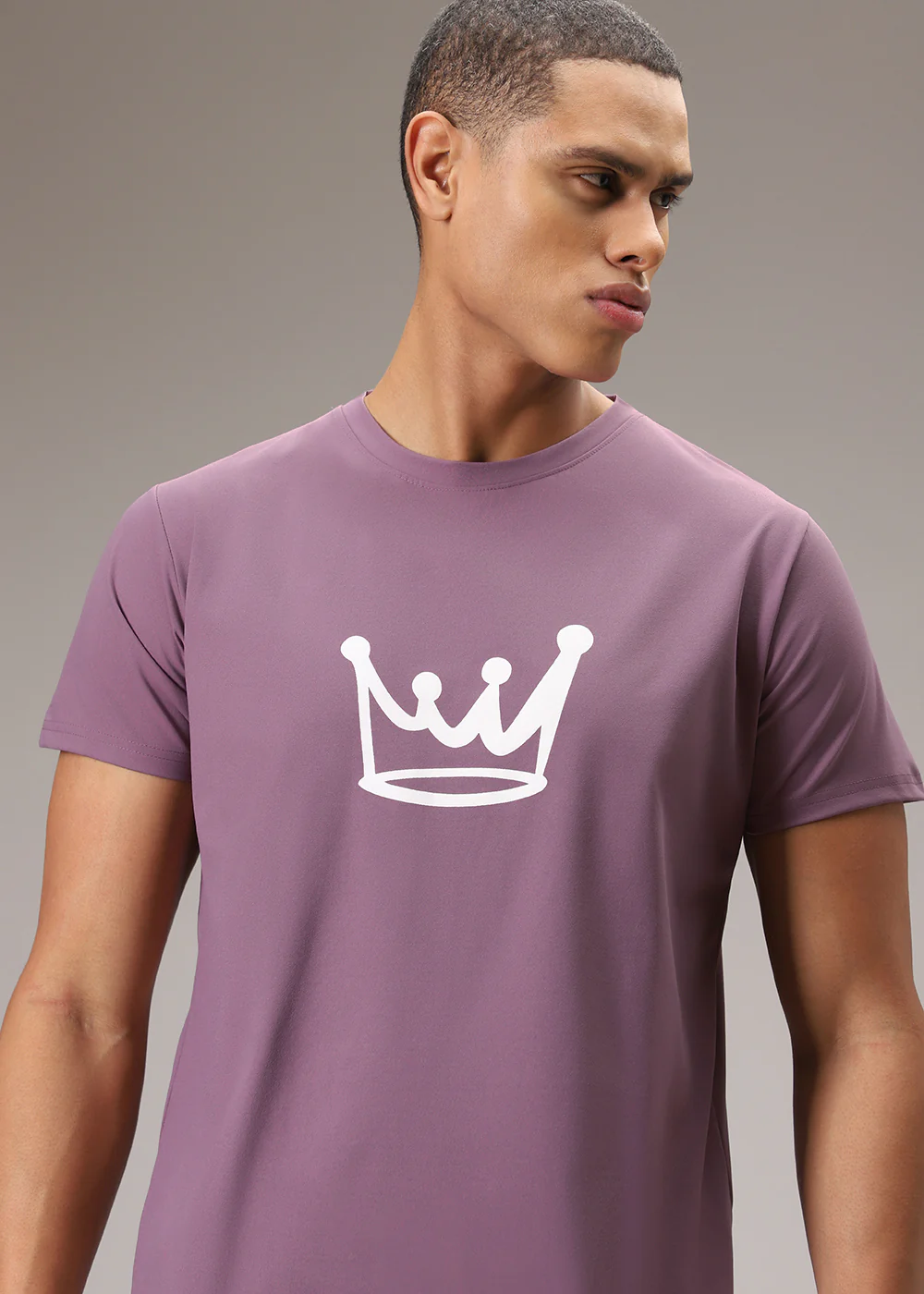 Mauve Pink Printed T-Shirt - Image 3