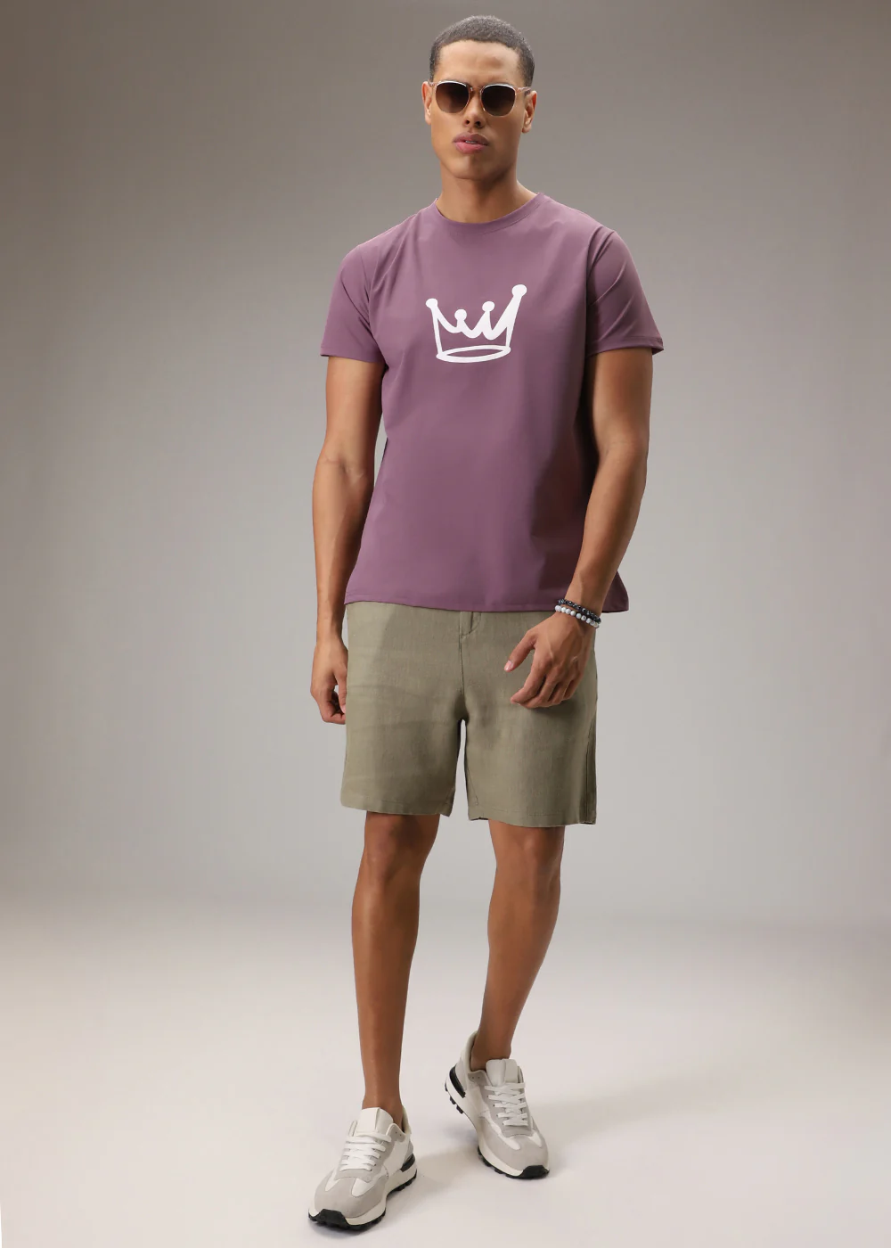 Mauve Pink Printed T-Shirt - Image 6