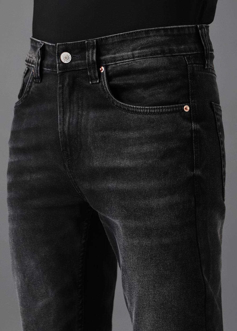Mid Fade Grey Slim Fit Denim - Image 2