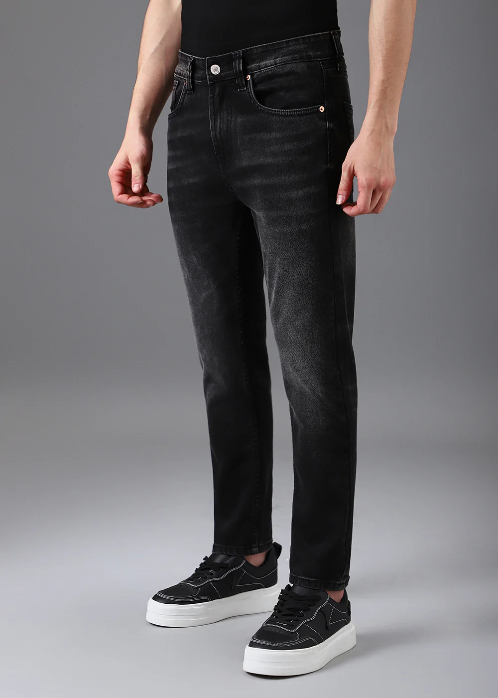 Mid Fade Grey Slim Fit Denim - Image 5