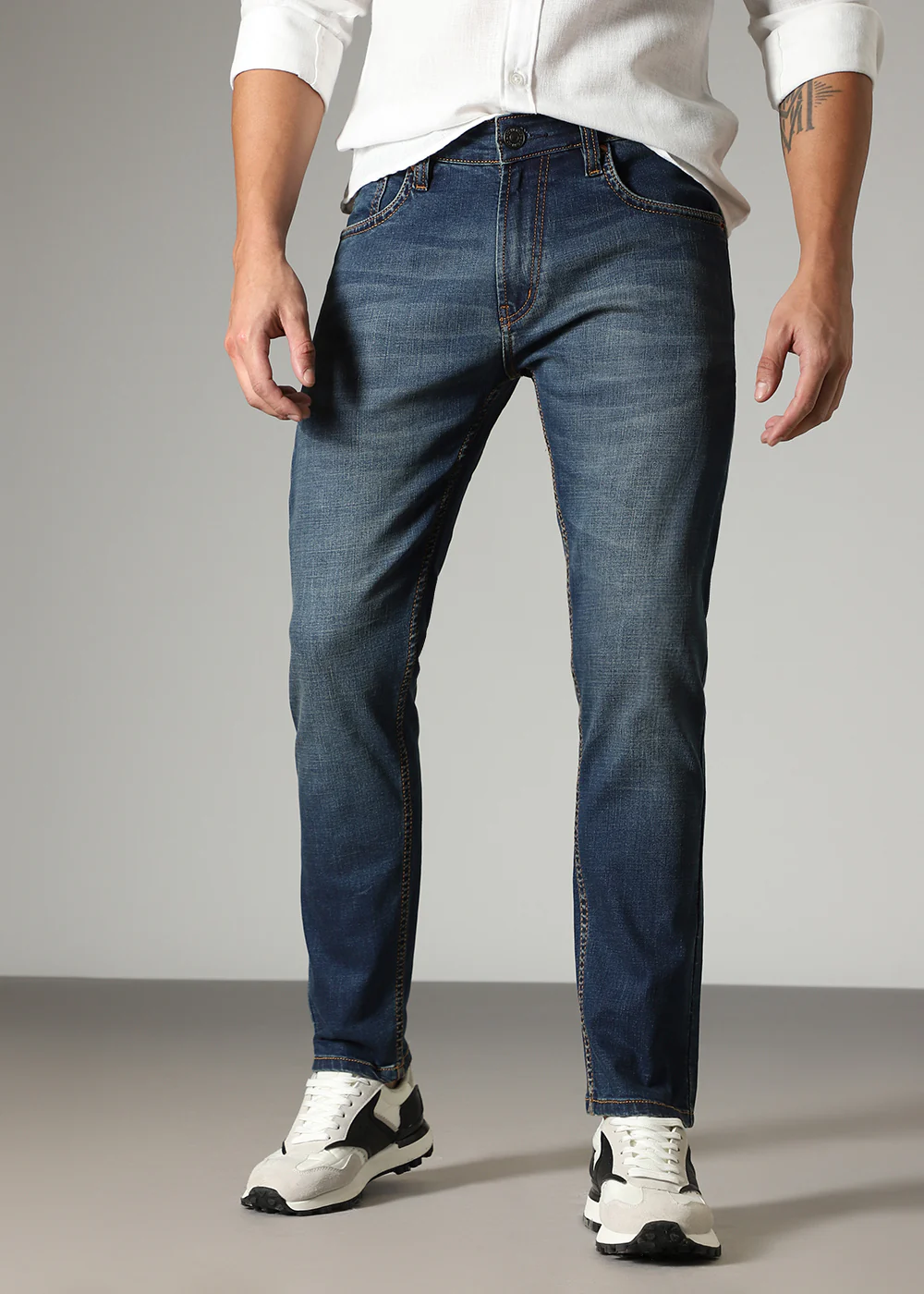 Mid Wash Slim fit Jeans - Image 3