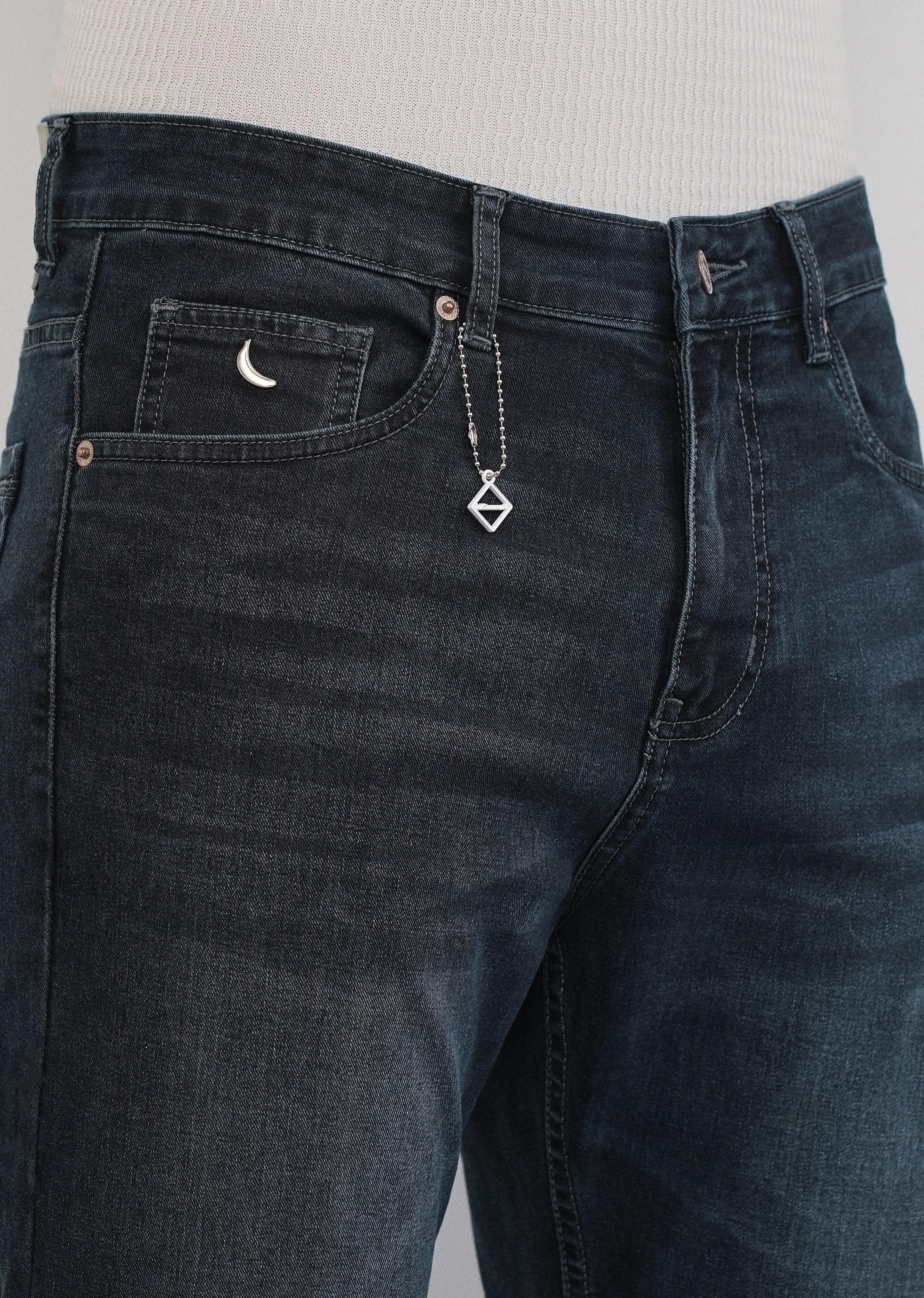 Midnight Blue Classic Straight Fit Jeans - Image 5