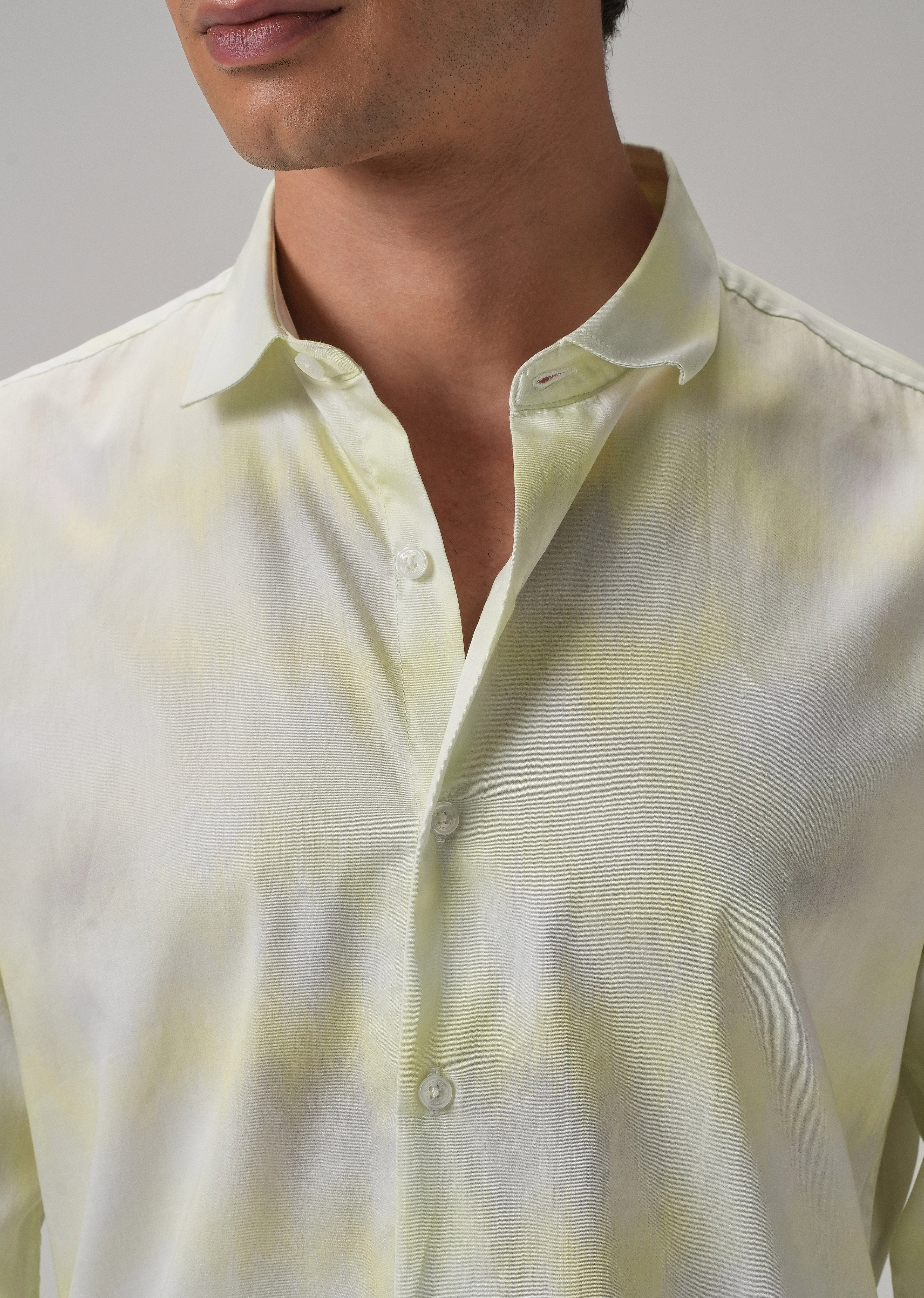 Mint Soft Hued Printed Shirt - Image 5