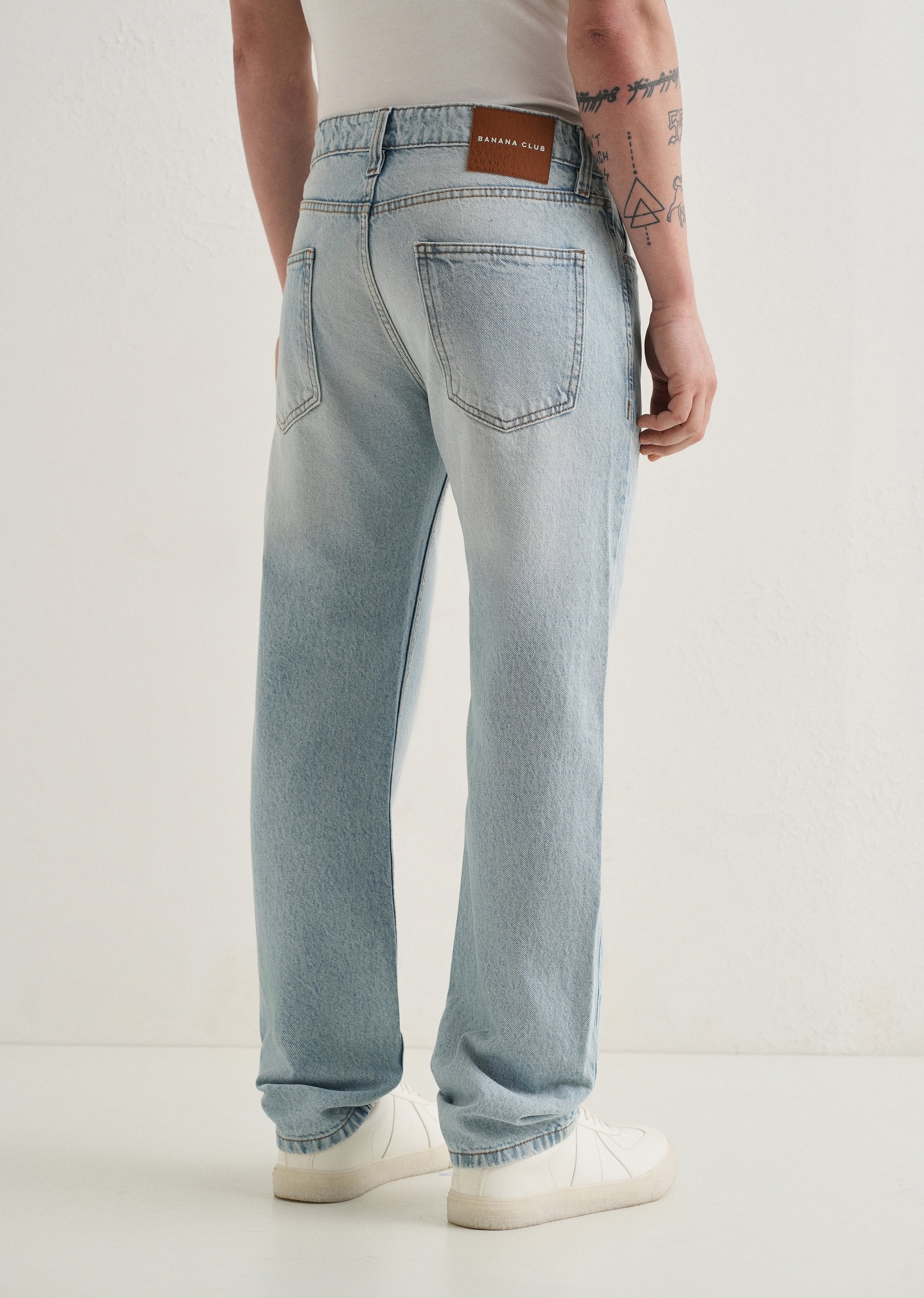 Mist Blue Straight Fit Denim - Image 2