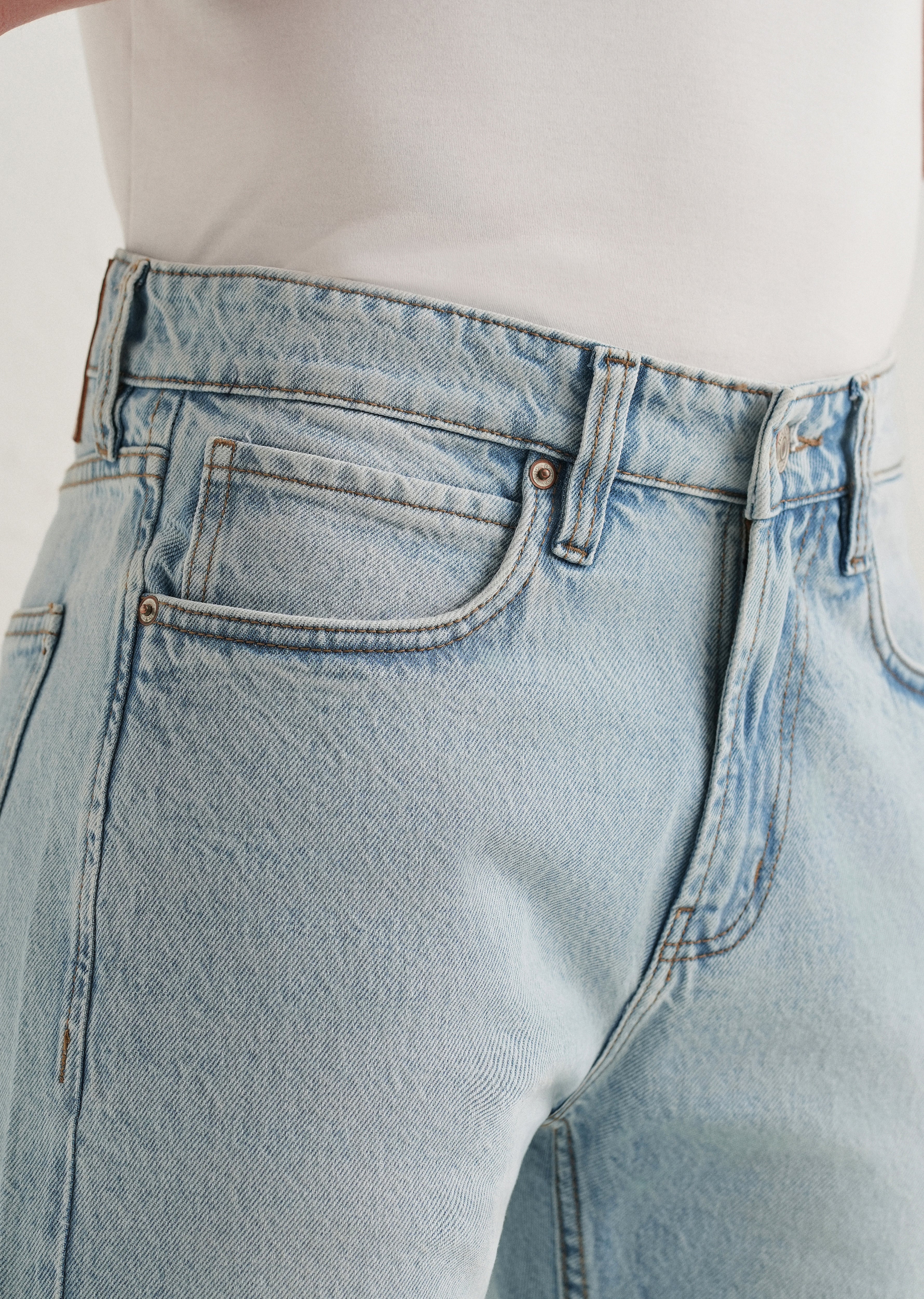 Mist Blue Straight Fit Denim - Image 5