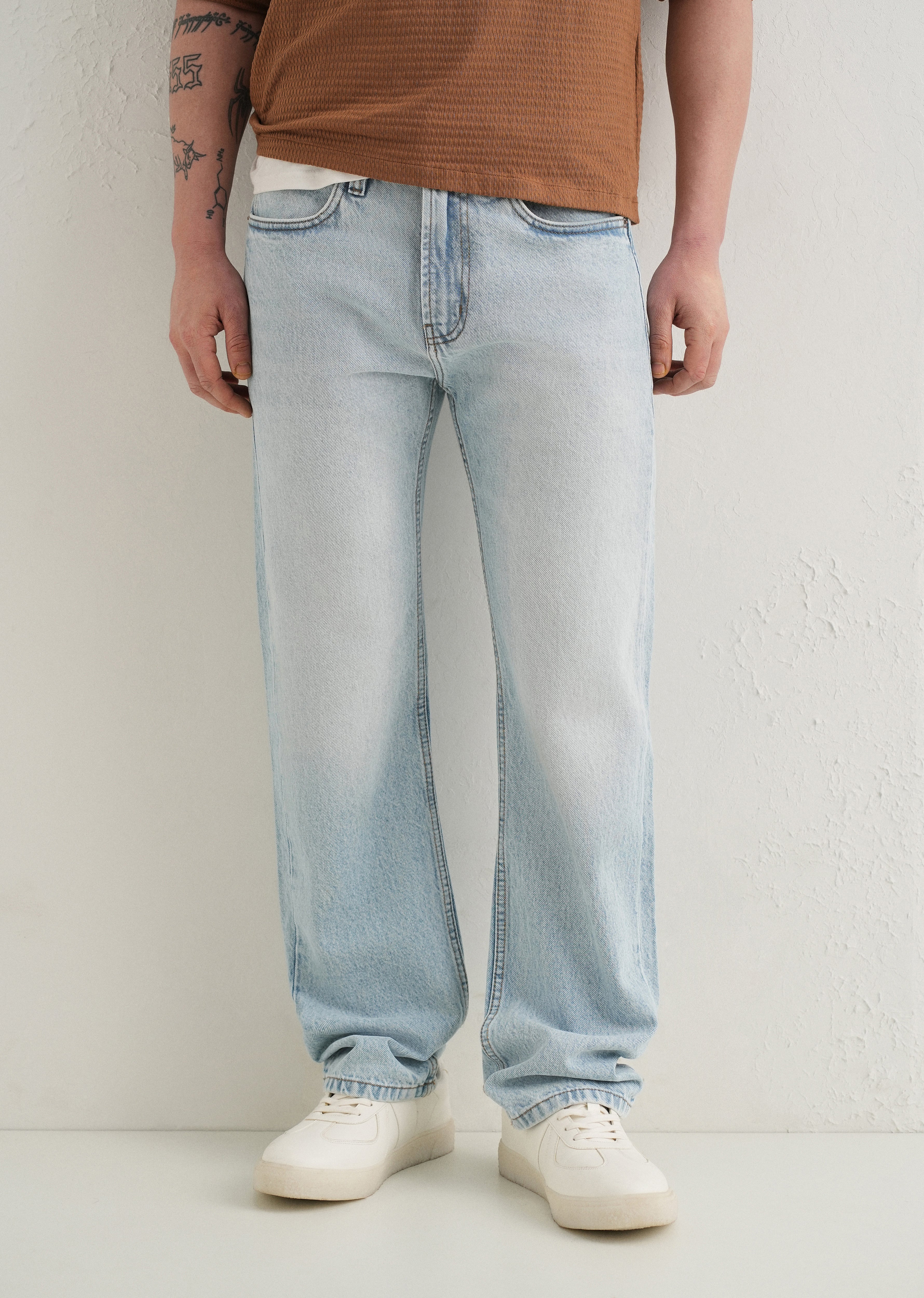 Mist Blue Straight Fit Denim - Image 7