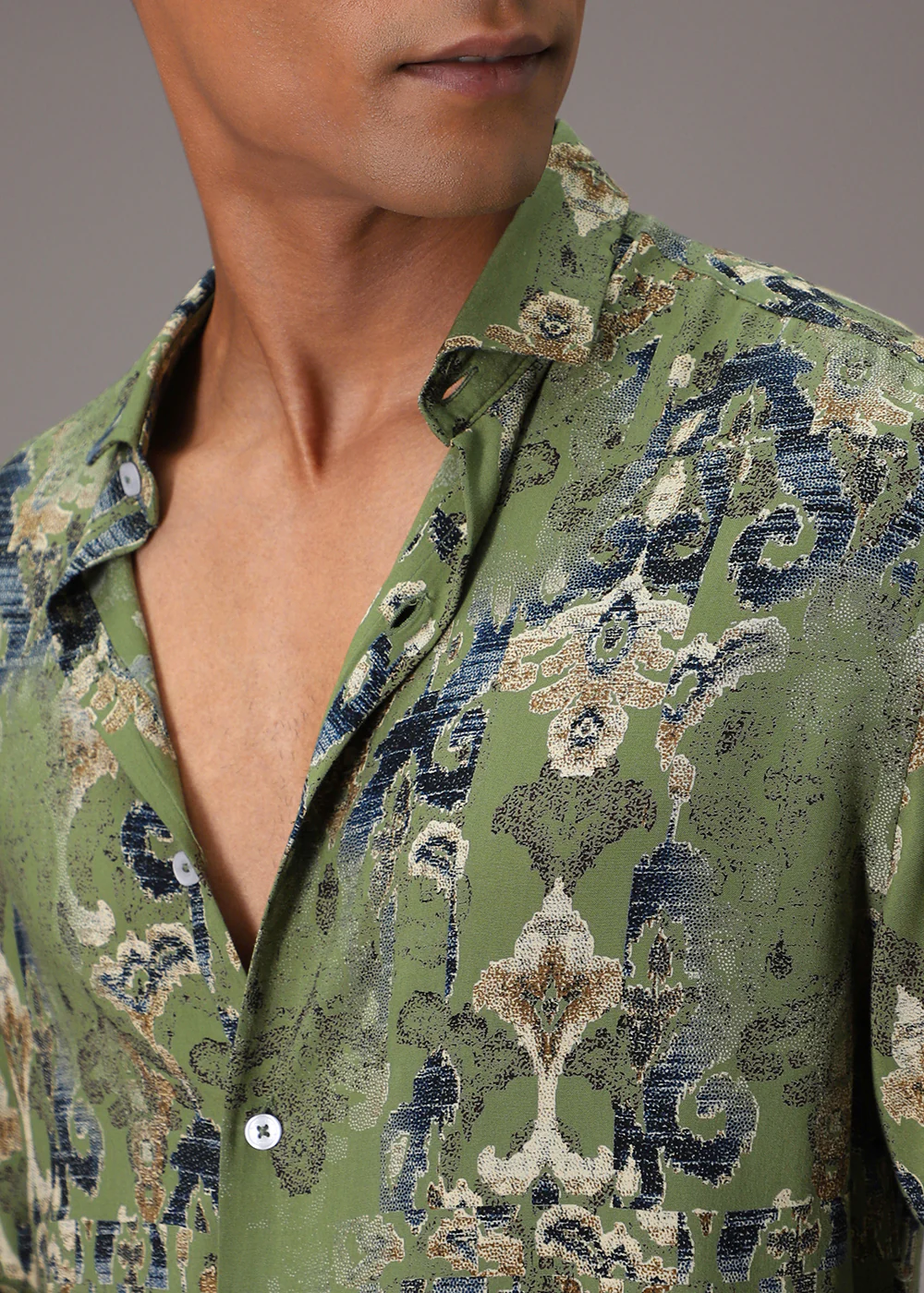 Misty Green Feather Shirt - Image 2