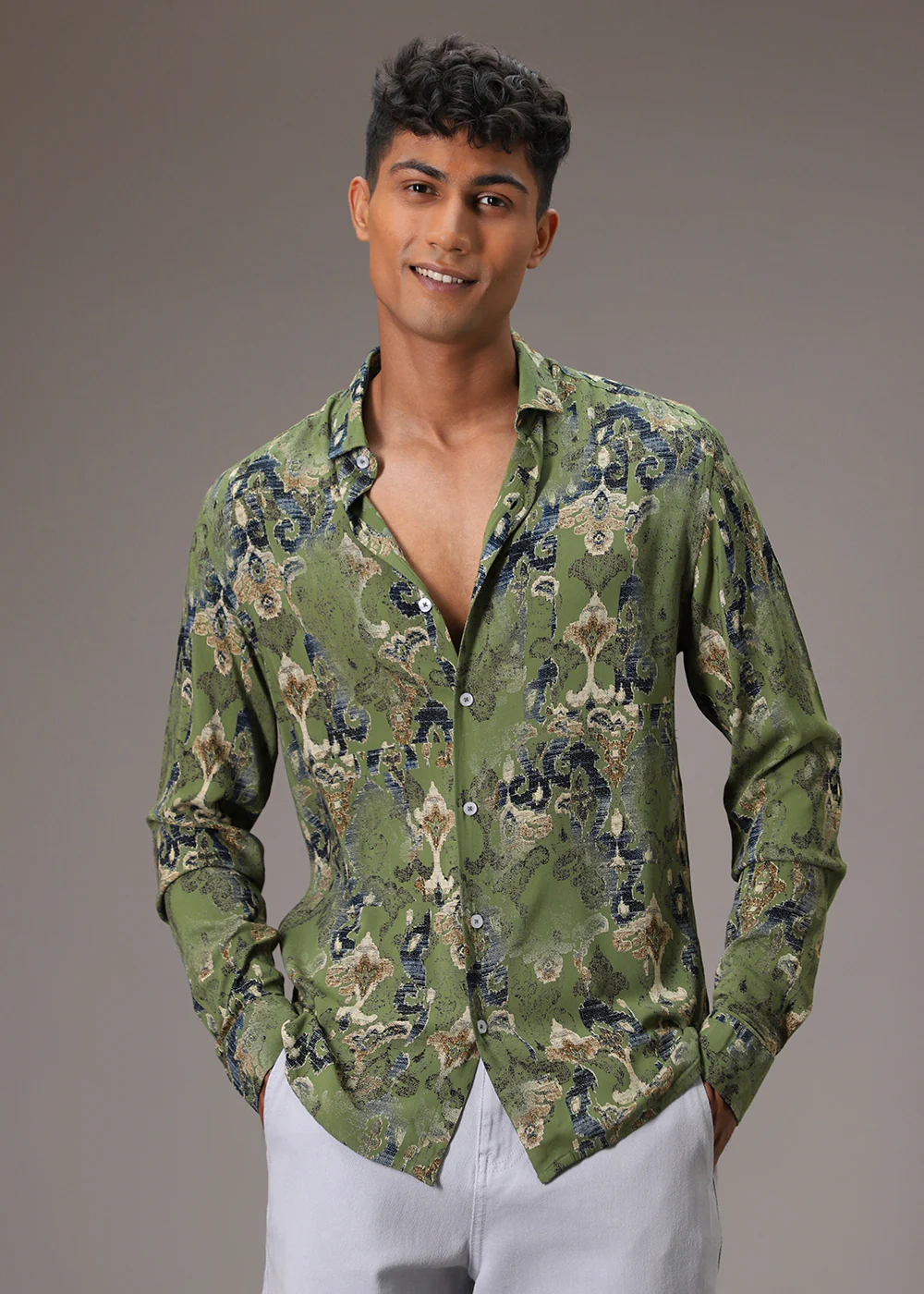 Misty Green Feather Shirt - Image 3