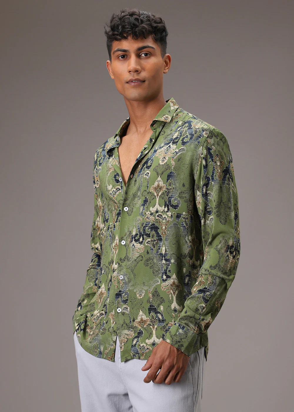 Misty Green Feather Shirt - Image 5