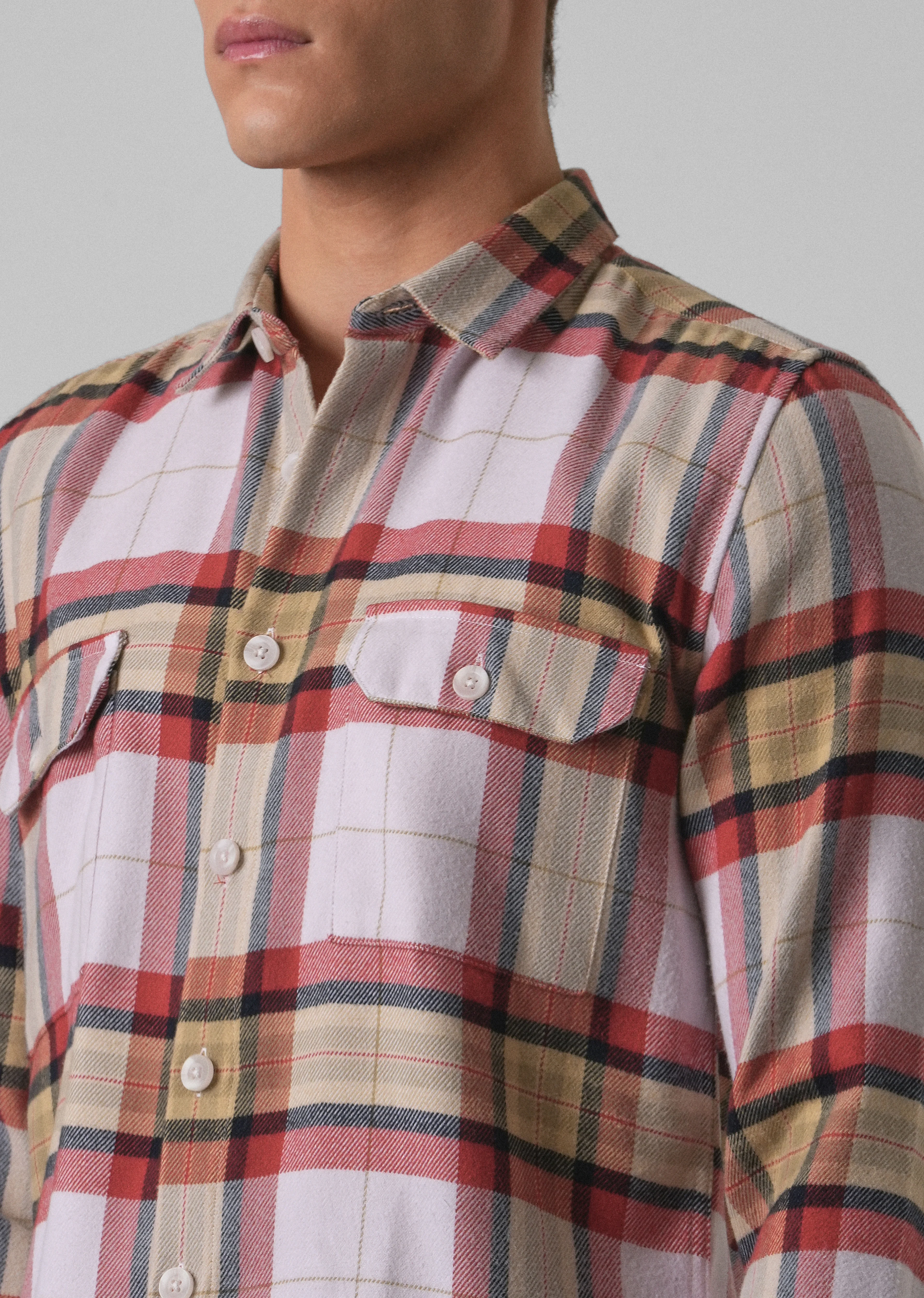Modern Brushed Cotton Check Shirt - Image 5