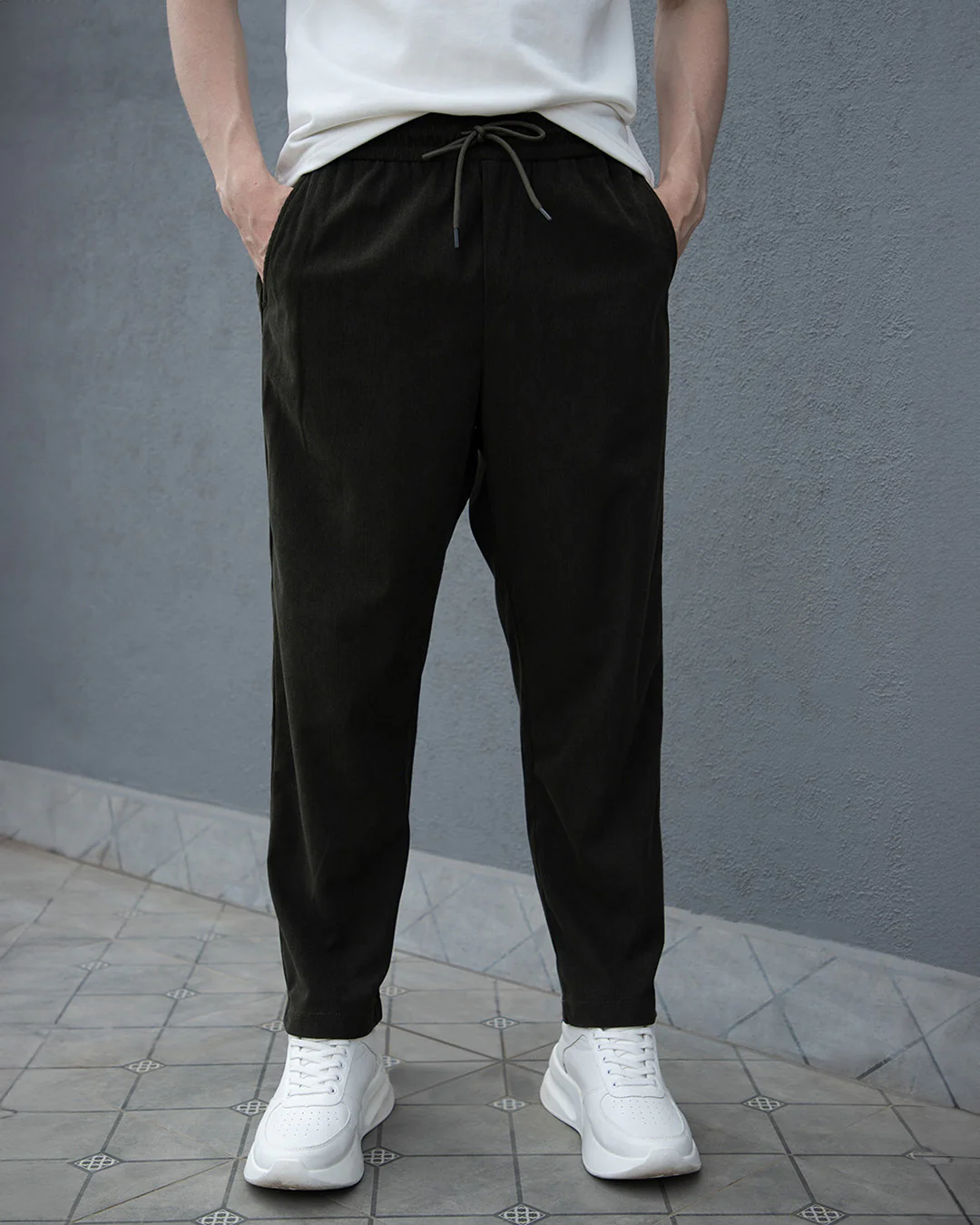 Moss Green Corduroy Pant - Image 4