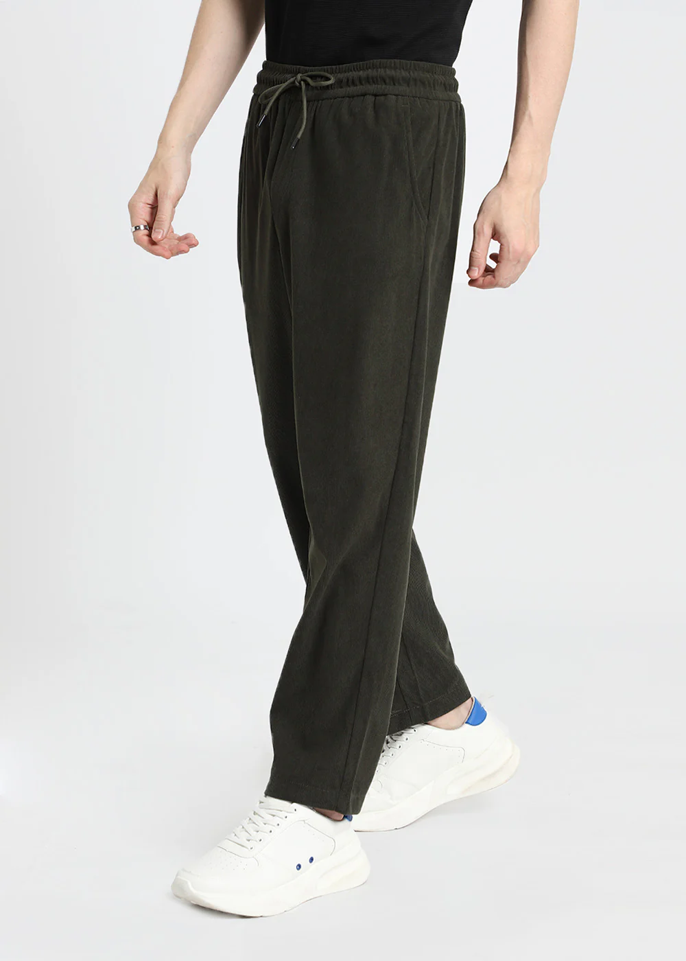 Moss Green Corduroy Pant - Image 7