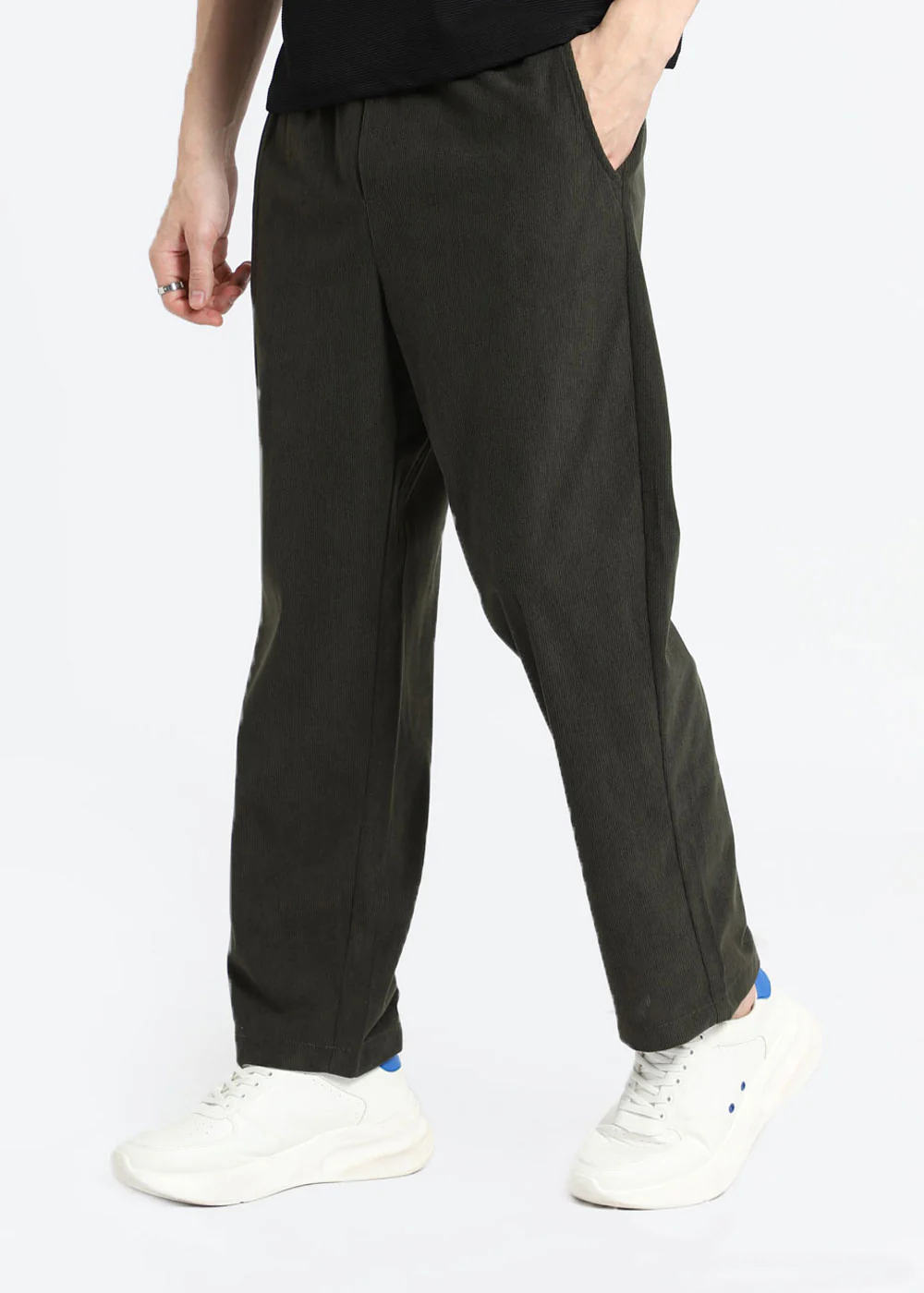 Moss Green Corduroy Pant - Image 8