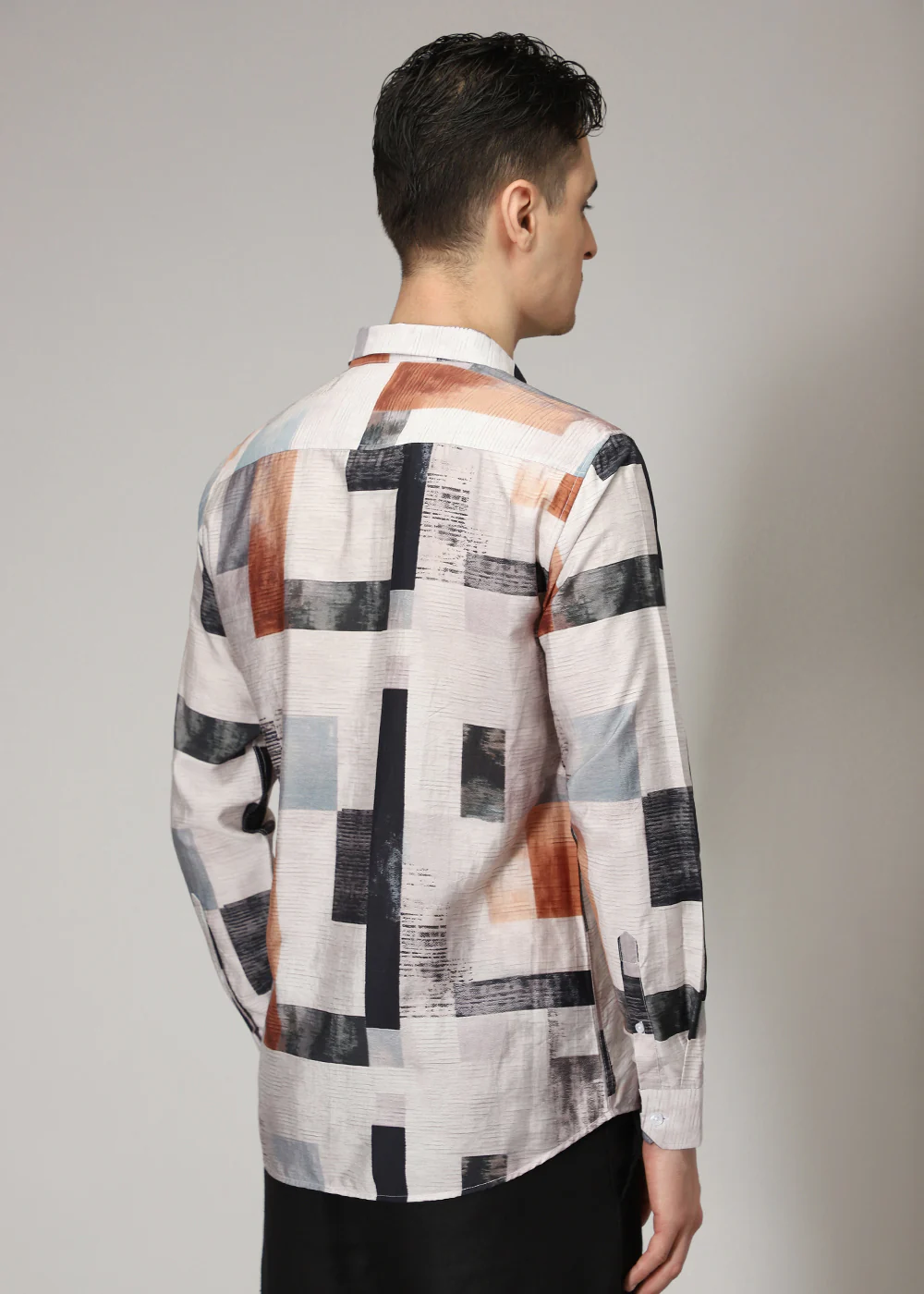 Multi Abstract Print Shirt - Image 4