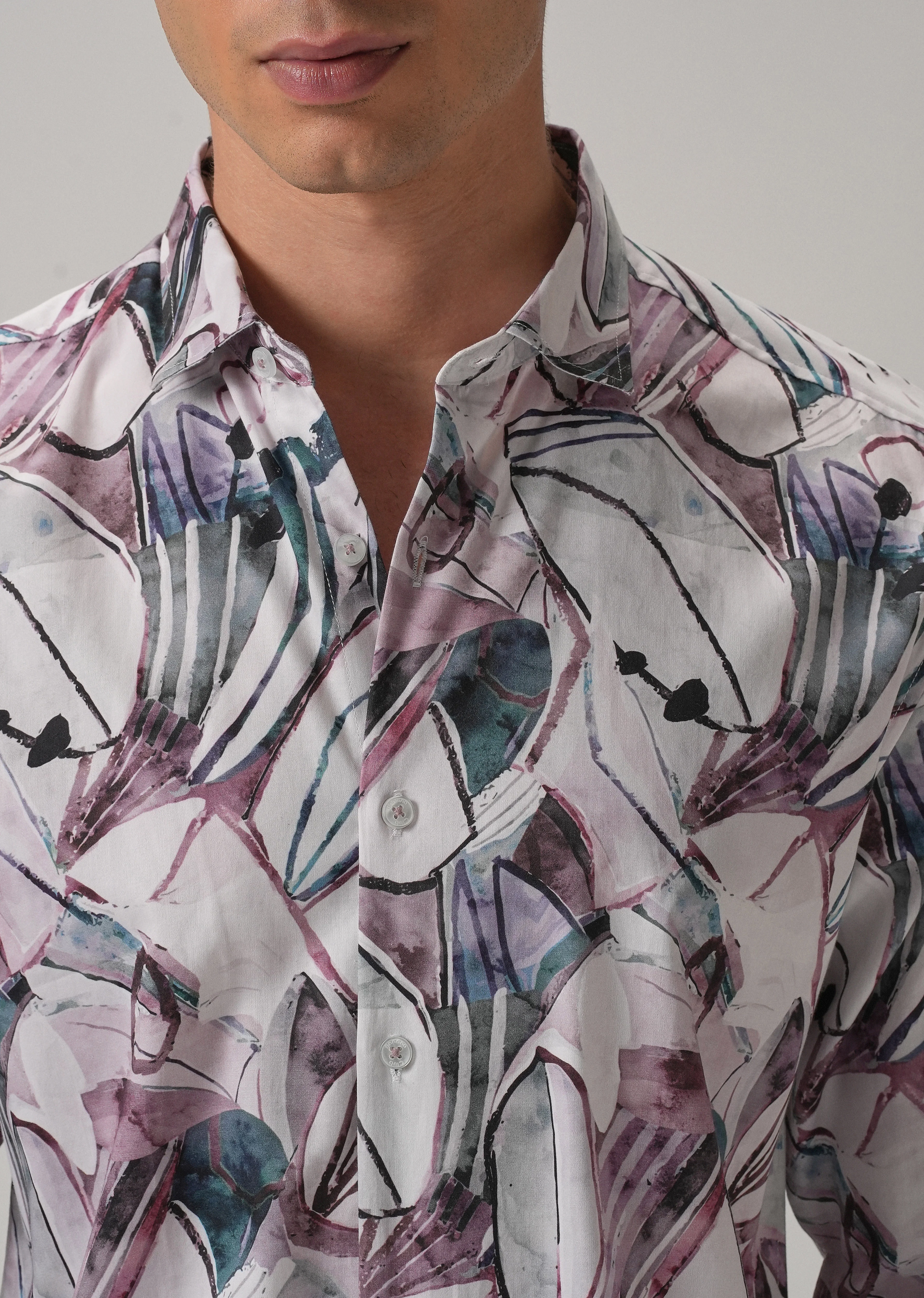 Artistic Printed Shirt - Image 5