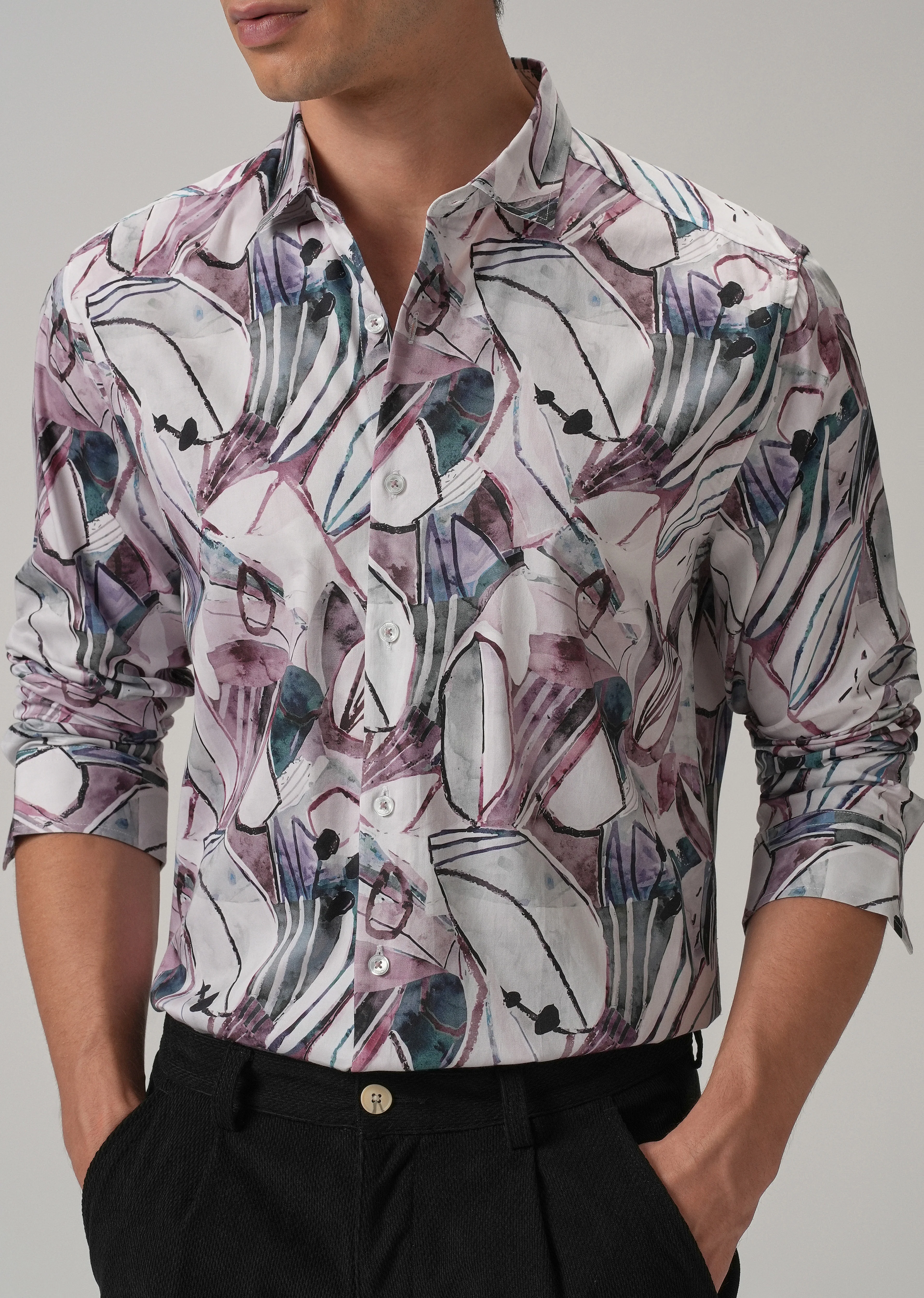 Artistic Printed Shirt - Image 7